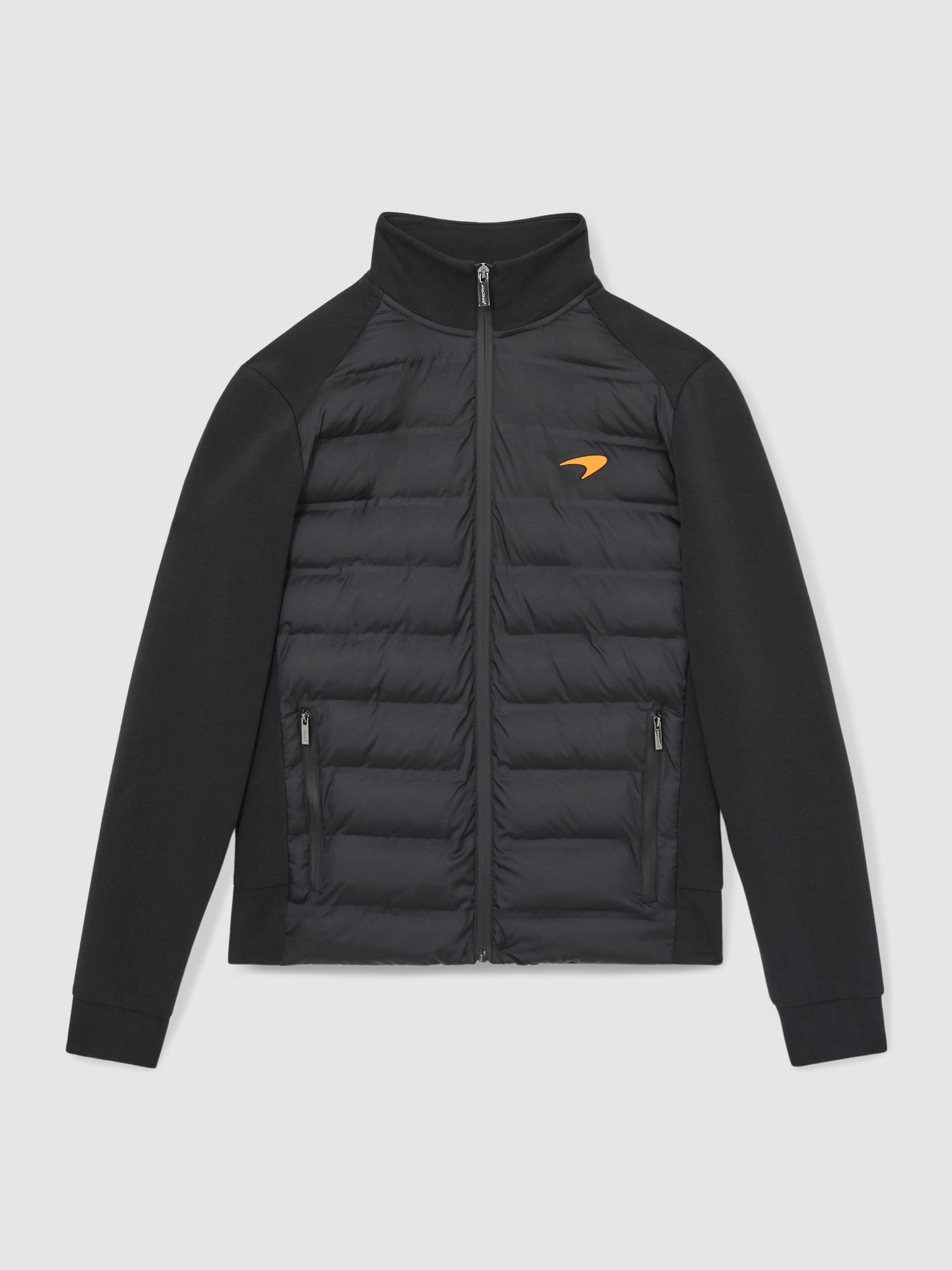 McLaren F1 Team Quilted Hybrid Jacket in Black