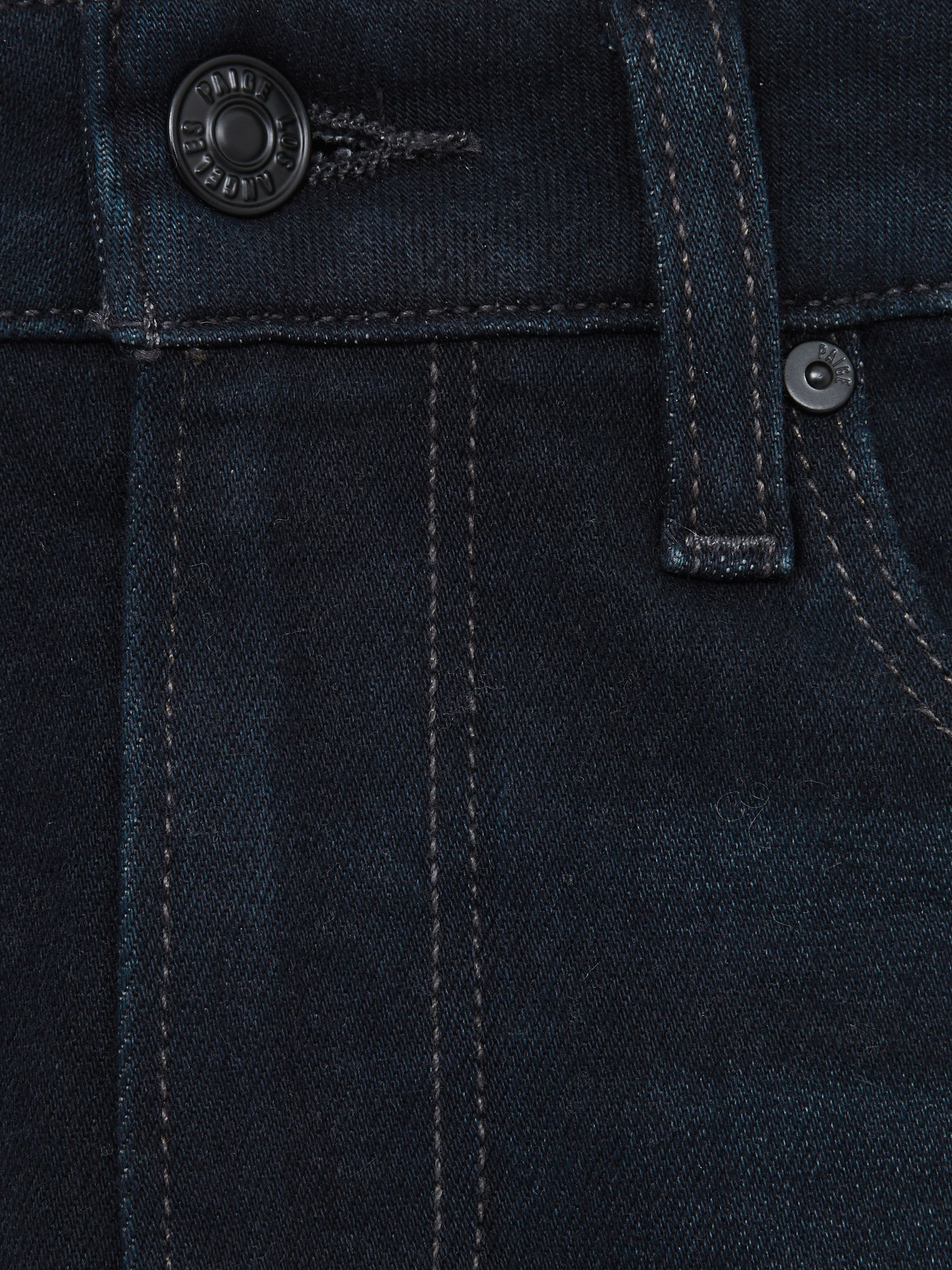 Paige Wide-Leg Coated Jeans in Glazed Indigo