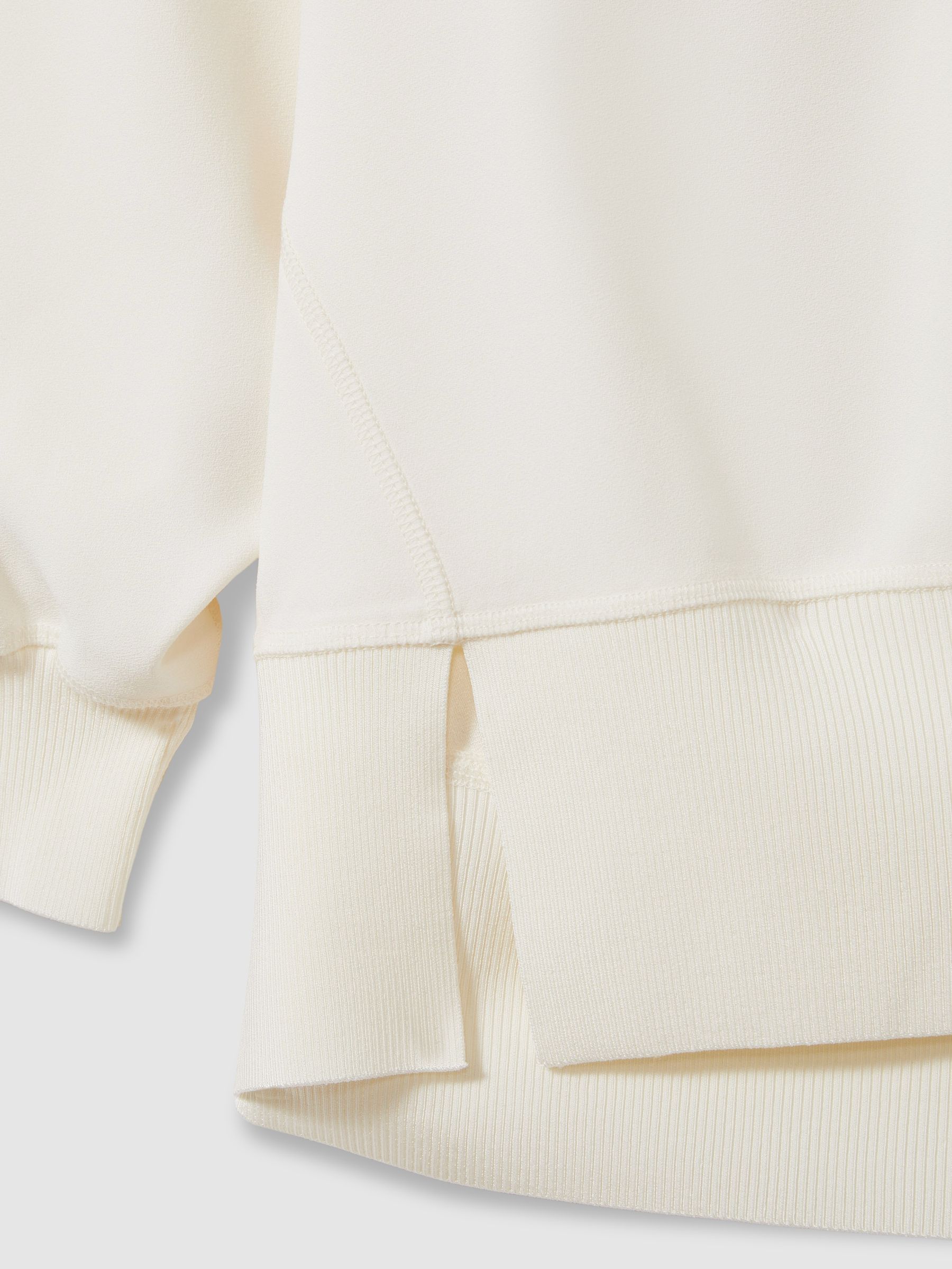 Woven Hooded Top in Cream