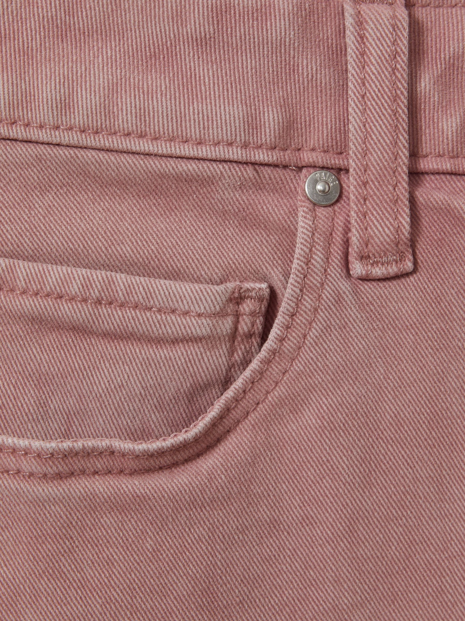 Paige High Rise Denim Shorts in Blush