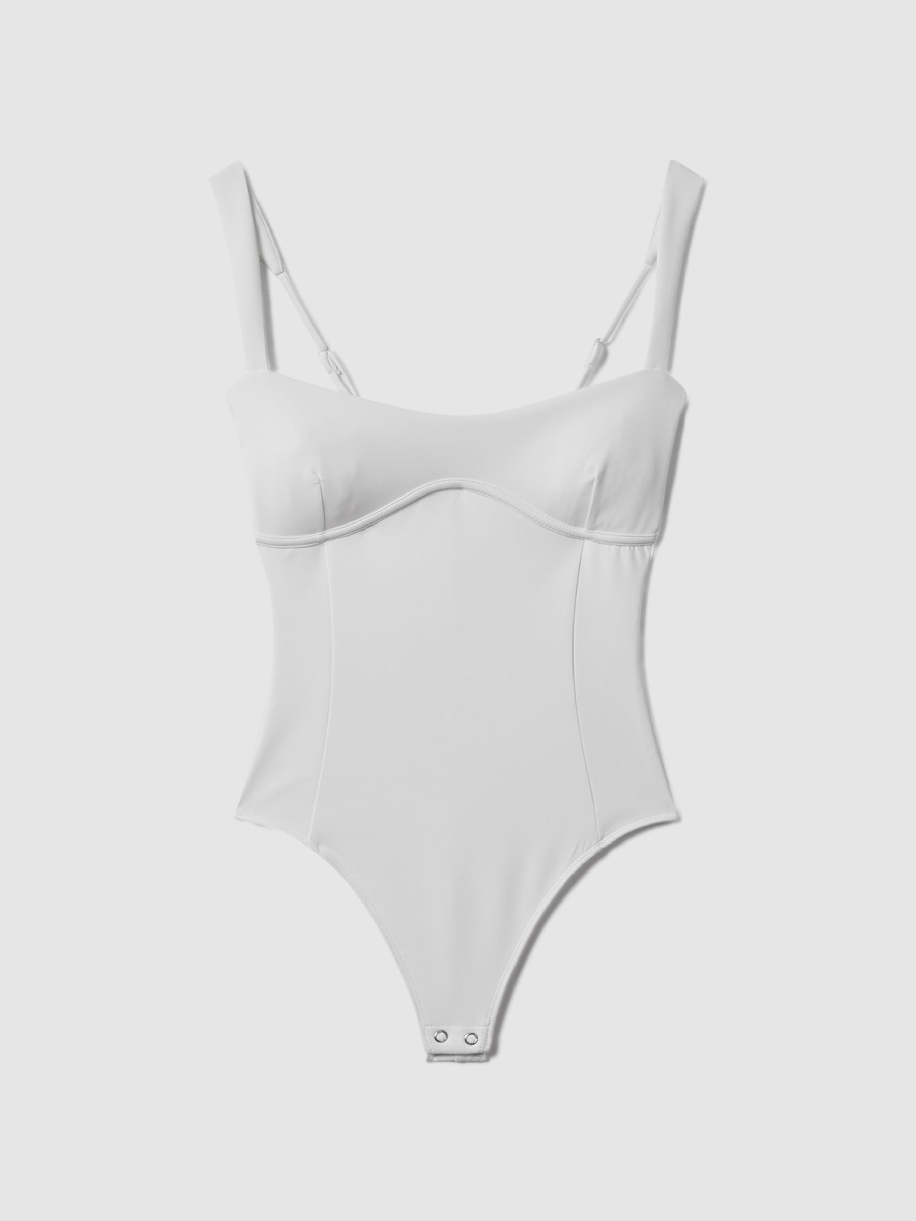 Good American Sweetheart Scuba Thong Bodies in White