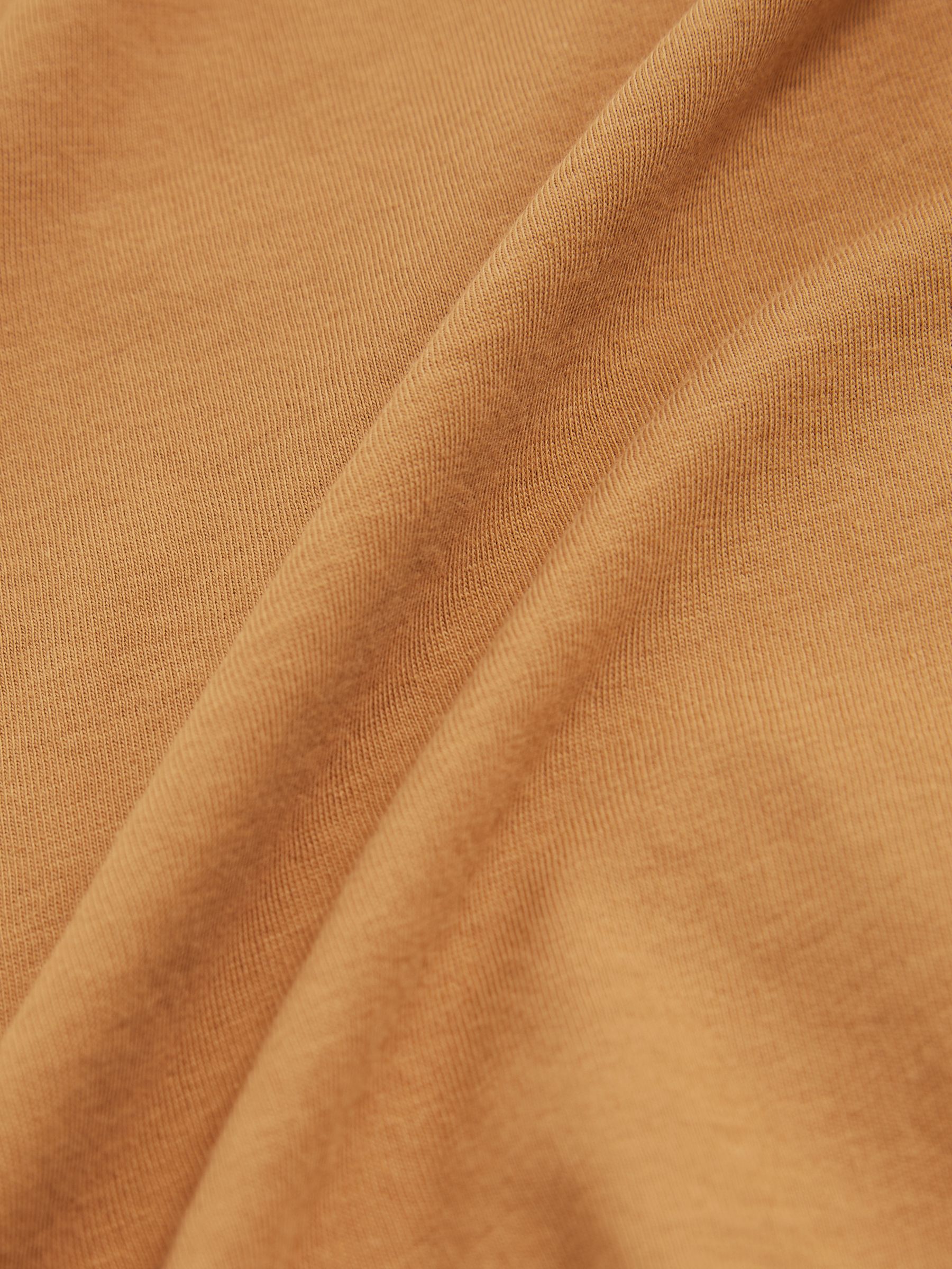 13-14 yrs Crew Neck T-Shirt in Tan Brown