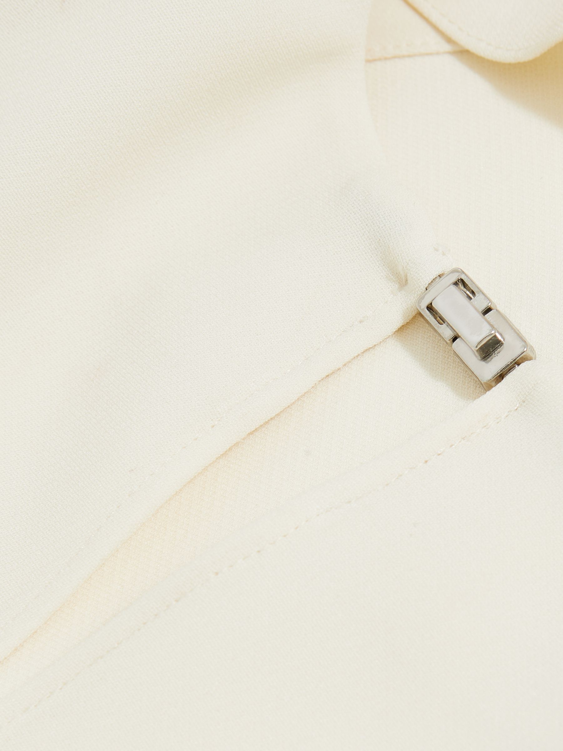 Atelier Crepe Turn-Lock Top in Cream