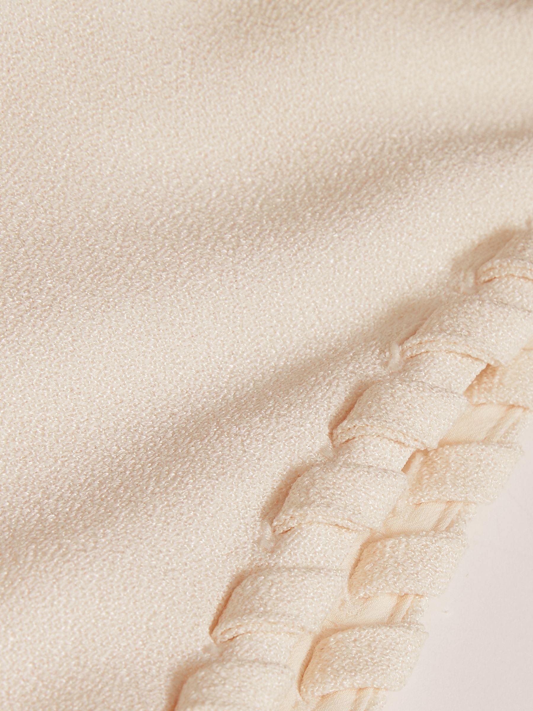 Atelier Satin-Crepe Cut-Out Maxi Dress in Cream