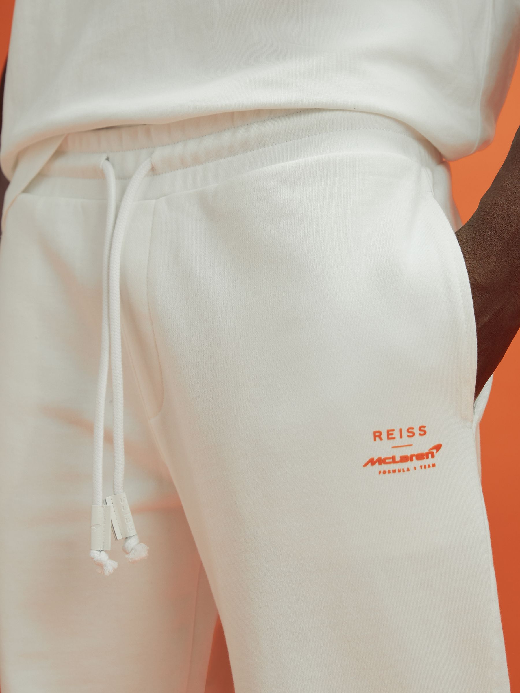 Drawstring Joggers in White