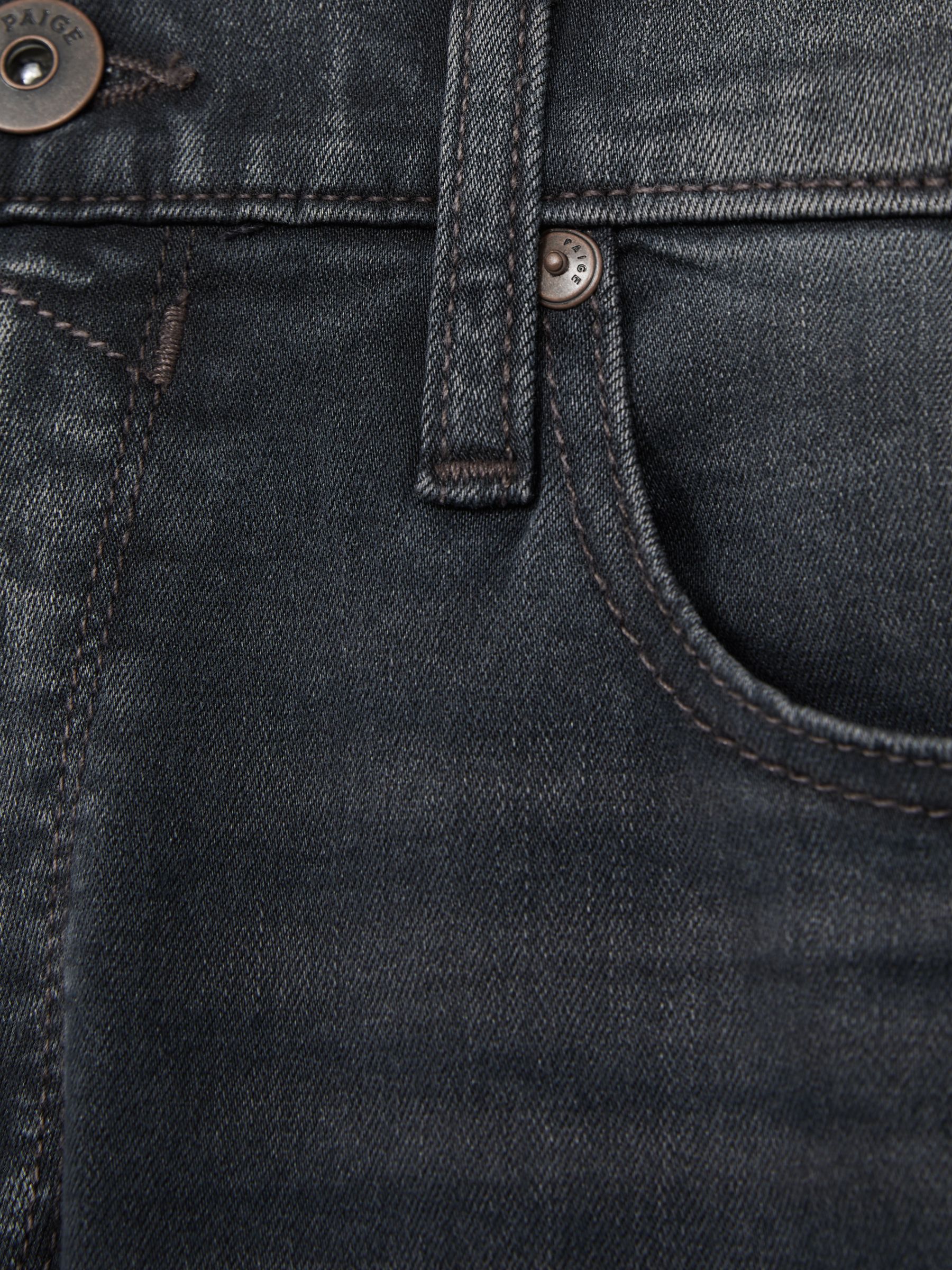 Paige Slim Leg Stretch Jeans in Grey/Navy