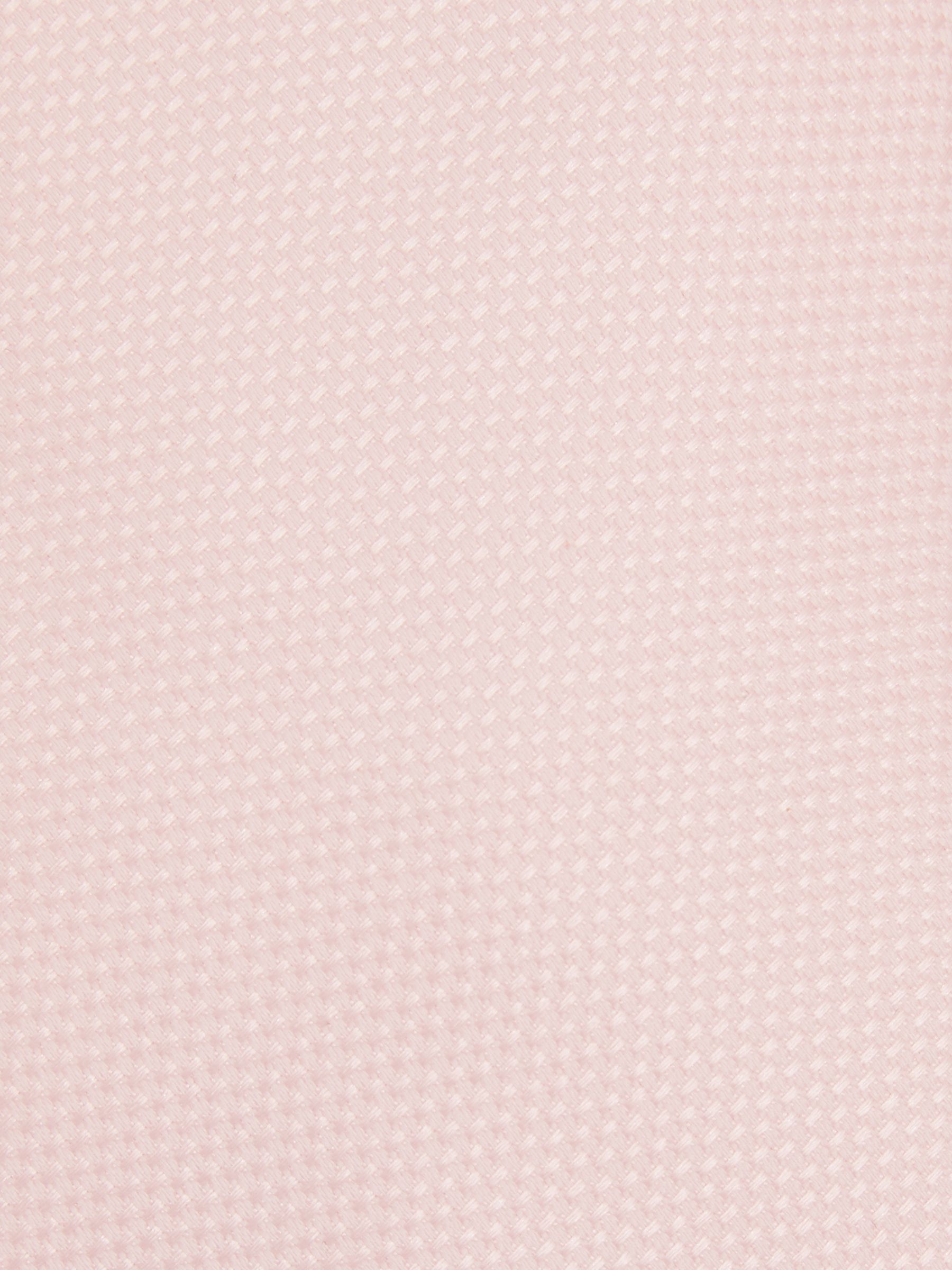 Textured Silk Blend Tie in Light Pink