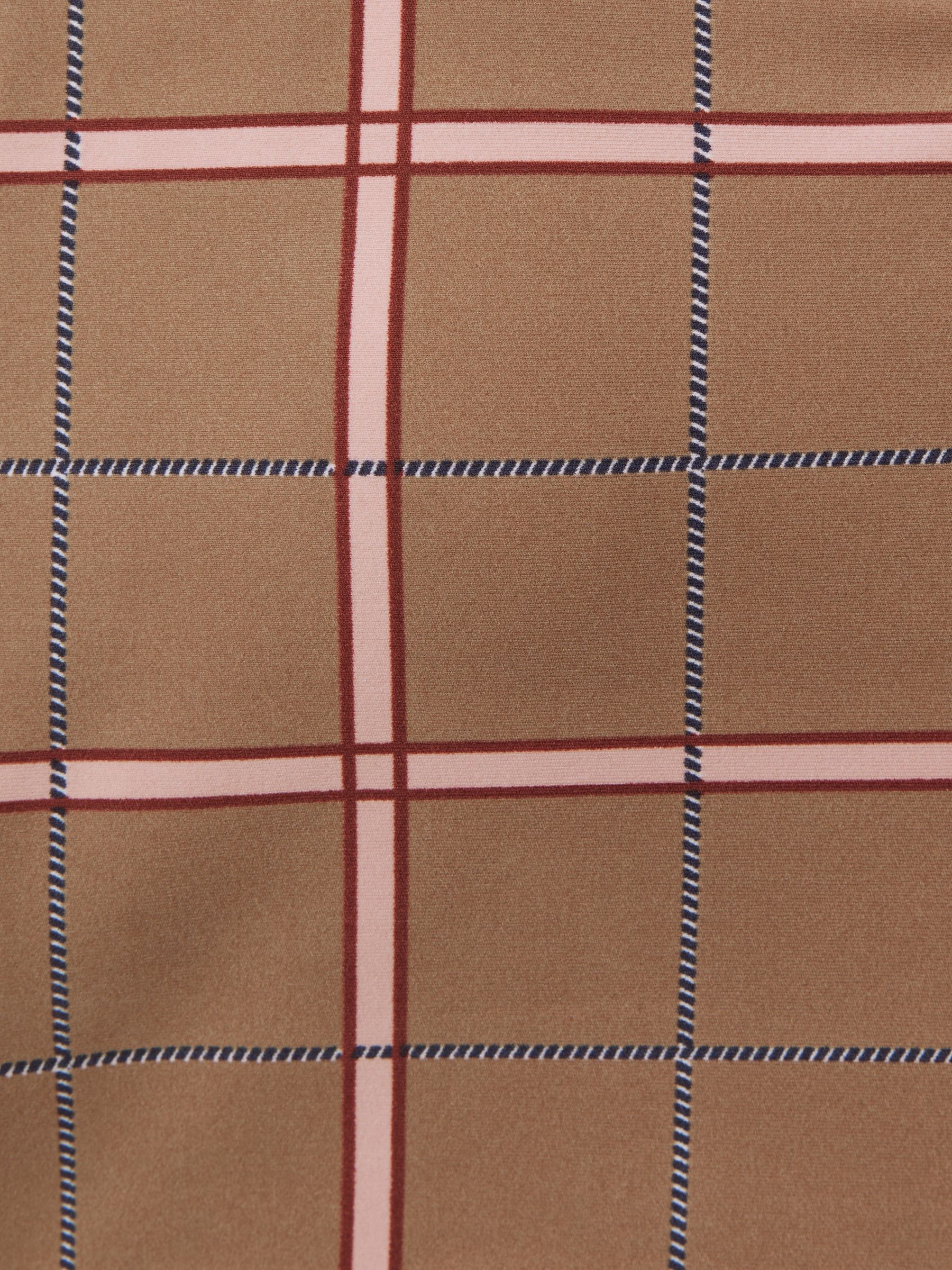 The Upside Check Sports Bra in Brown Check