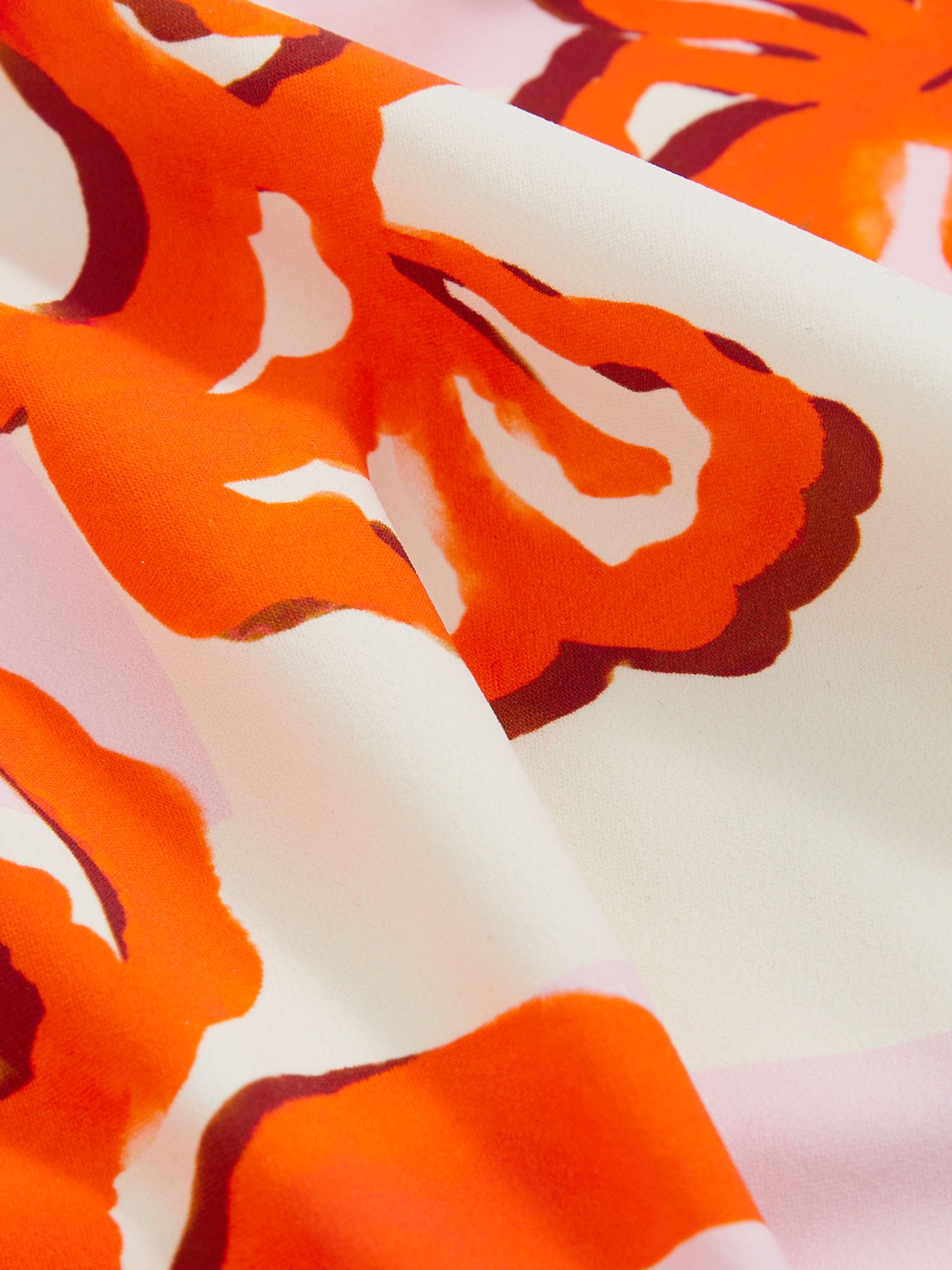 9-13 yrs Floral Print One Shoulder Swimsuit in Pink Print