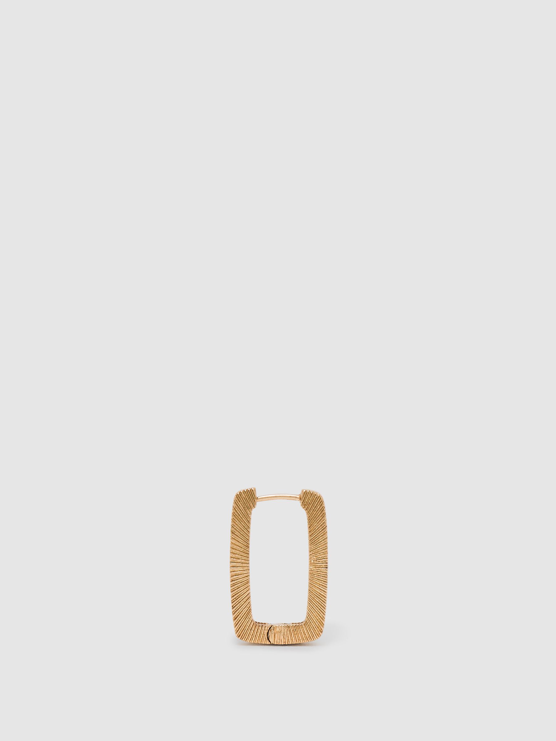 Geometric Hoop Earrings in Gold Tone
