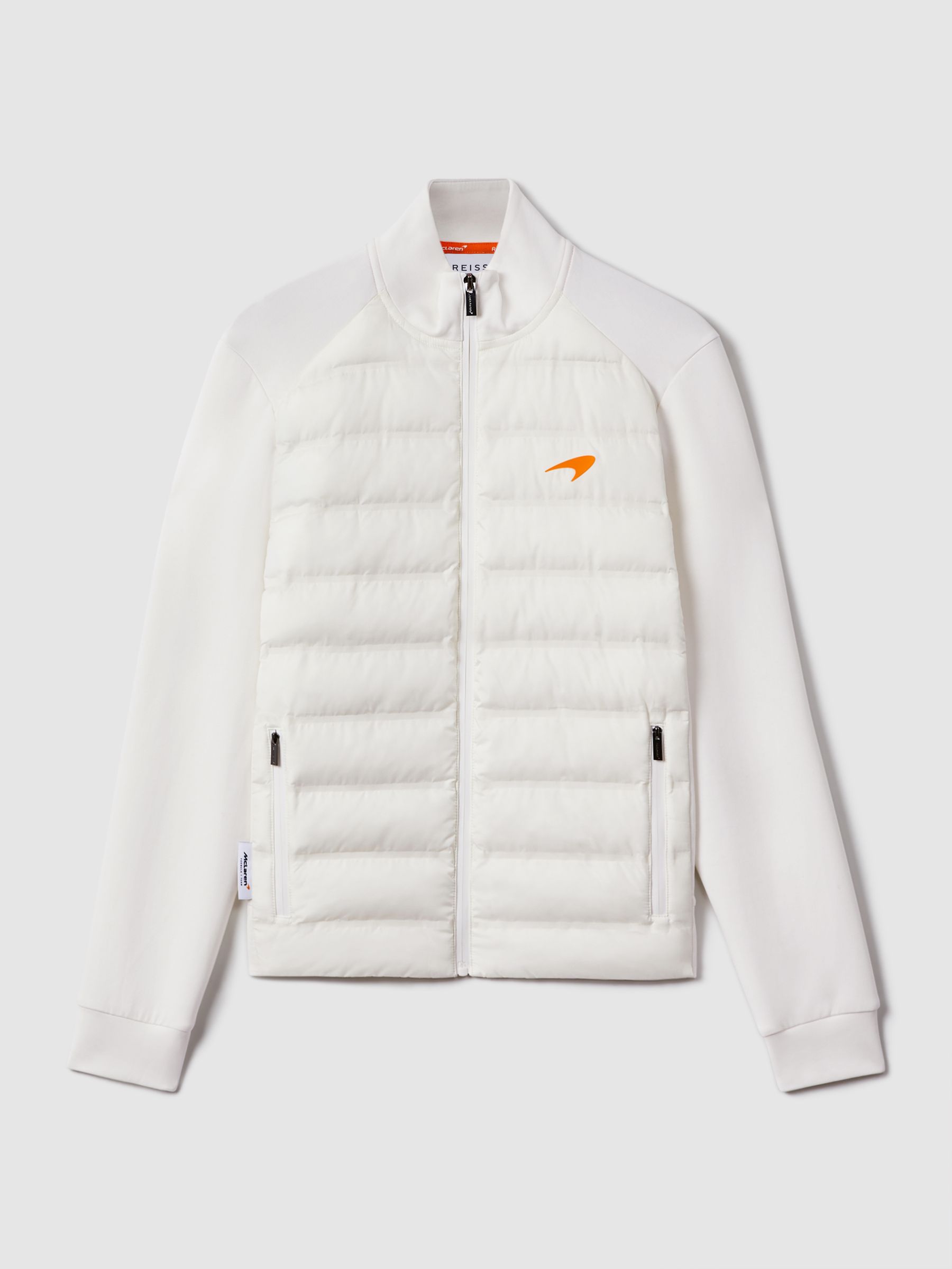 McLaren F1 Hybrid Quilt and Jersey Jacket in White
