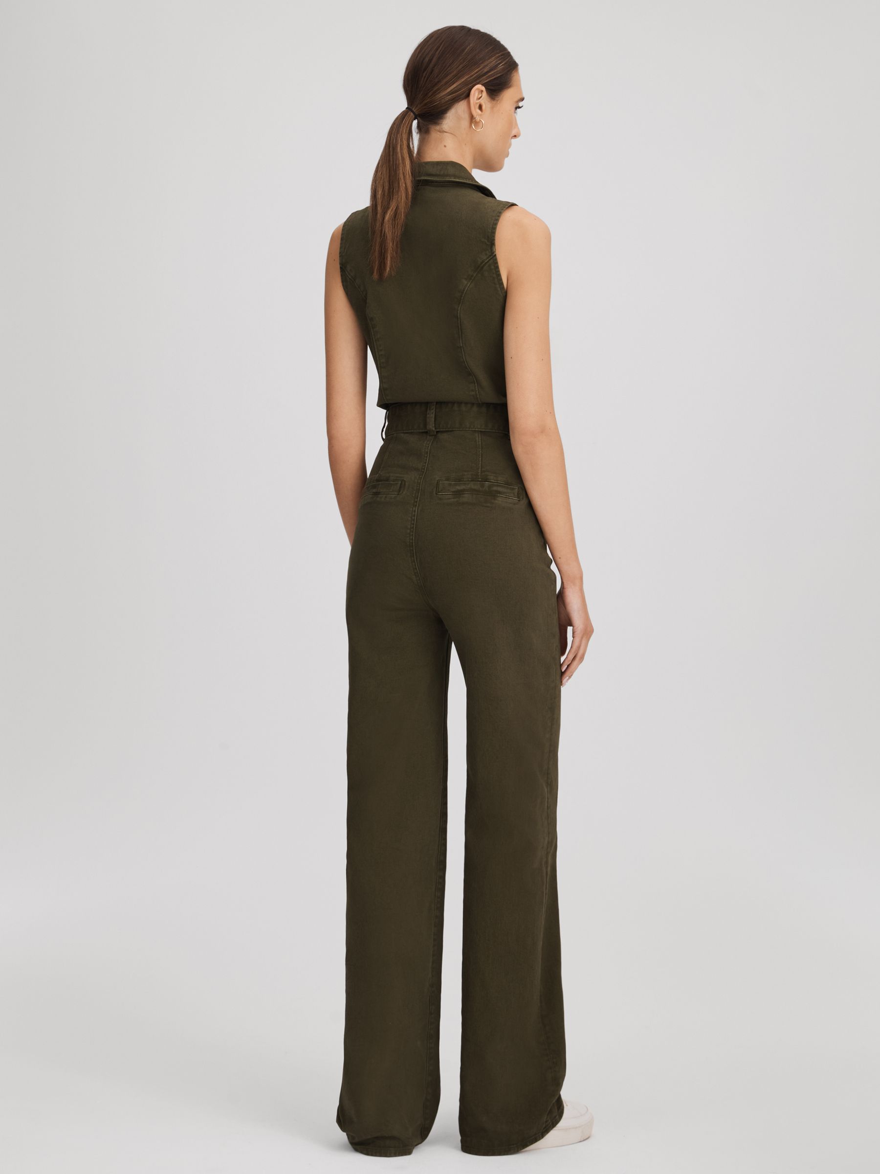 Paige Denim Jumpsuit in Olive