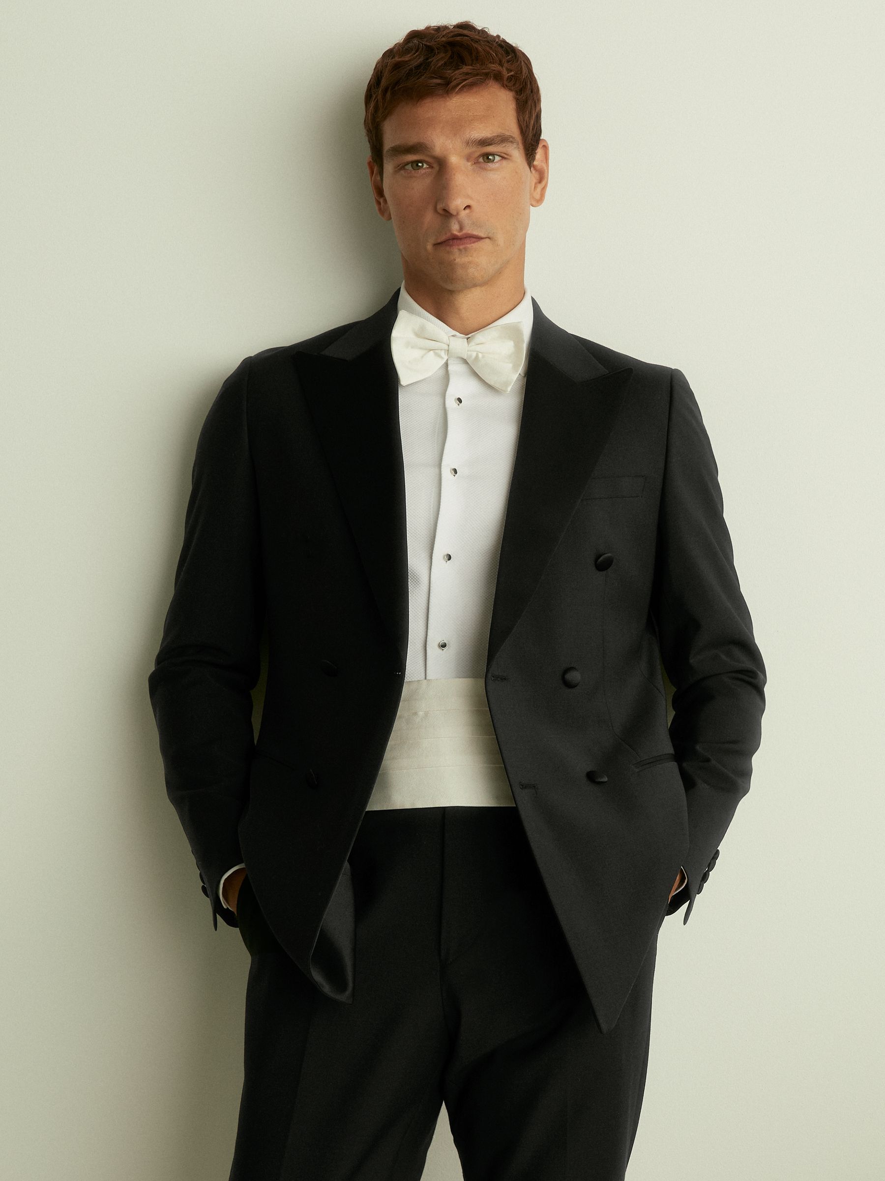 Silk Cummerbund in Ivory