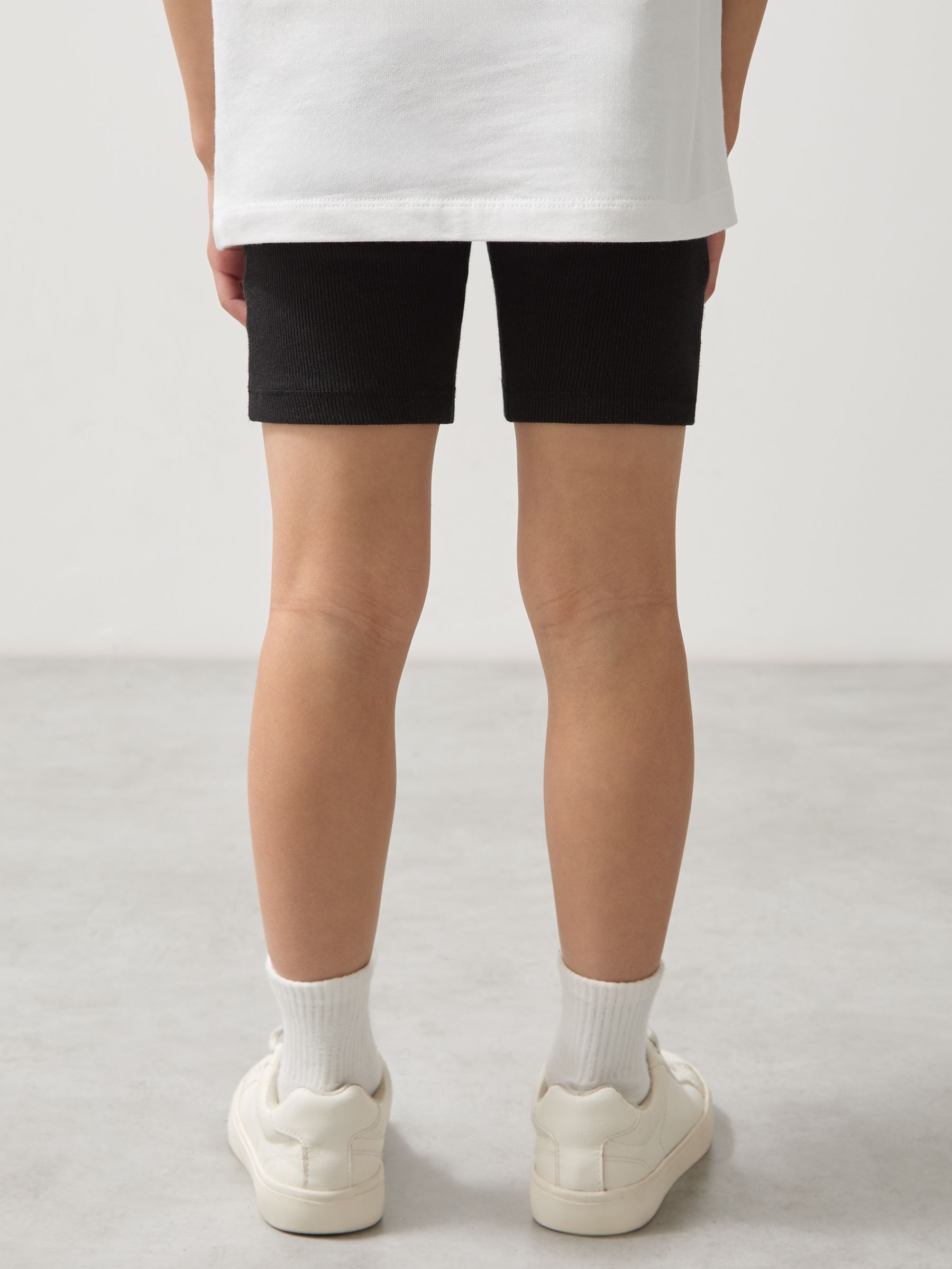 McLaren F1 Team Ribbed Cycle Shorts in Black