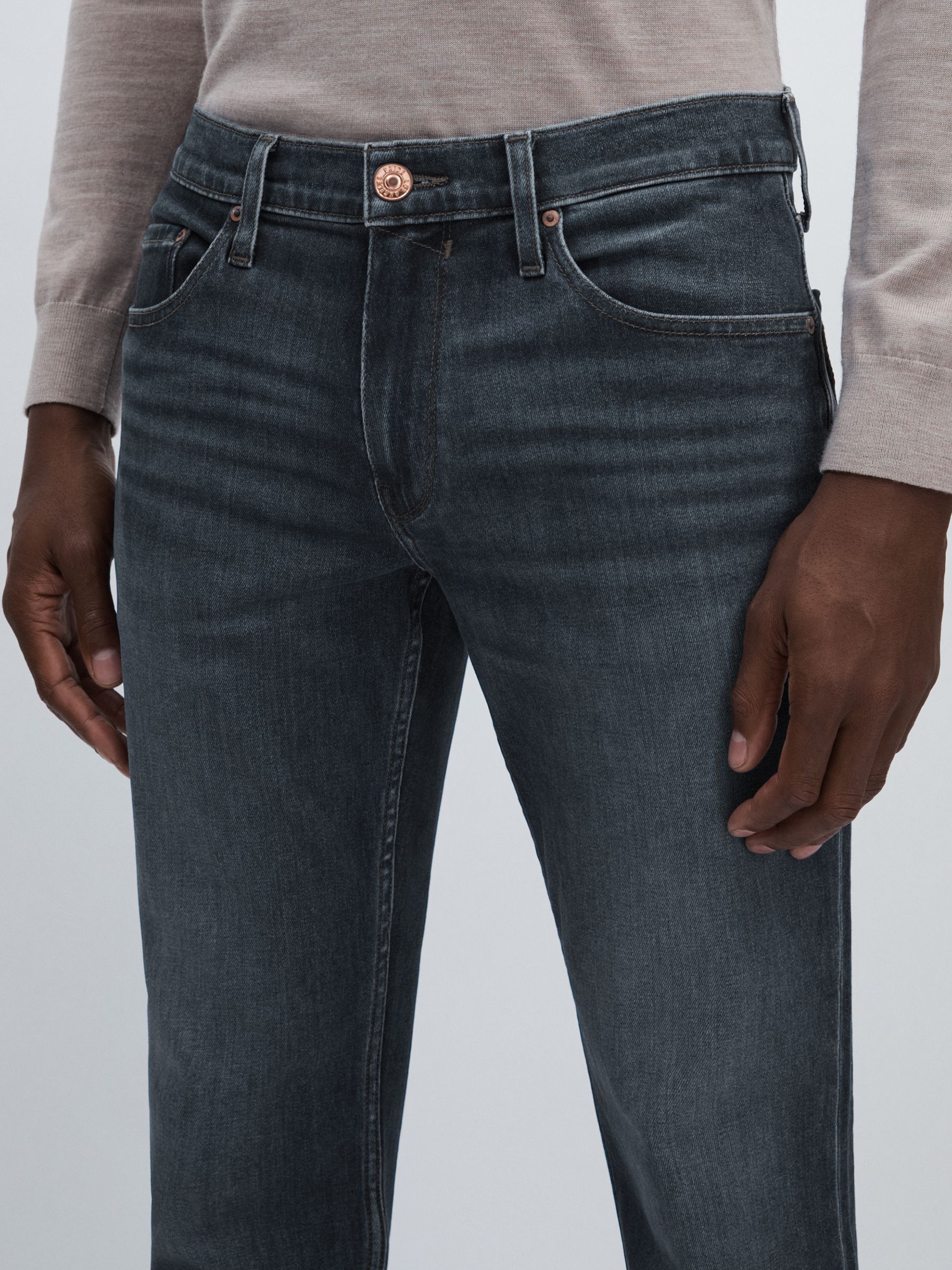 Paige Straight-Leg Jeans in Levine