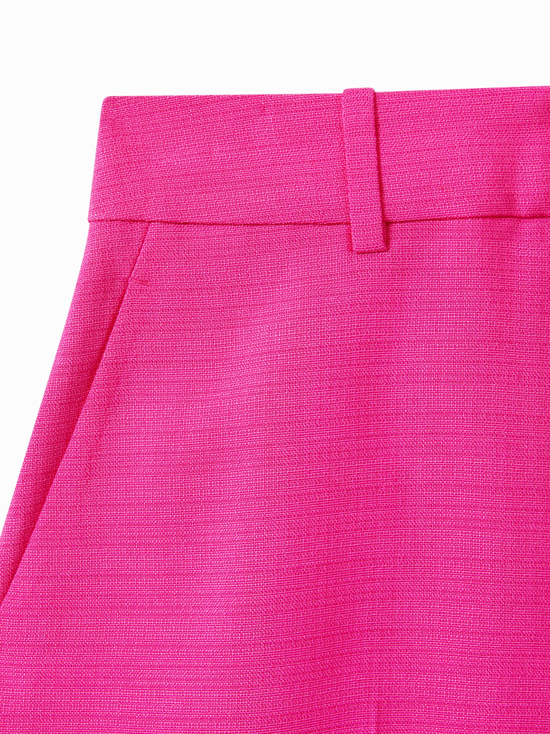 Tailored Textured Suit Shorts in Pink