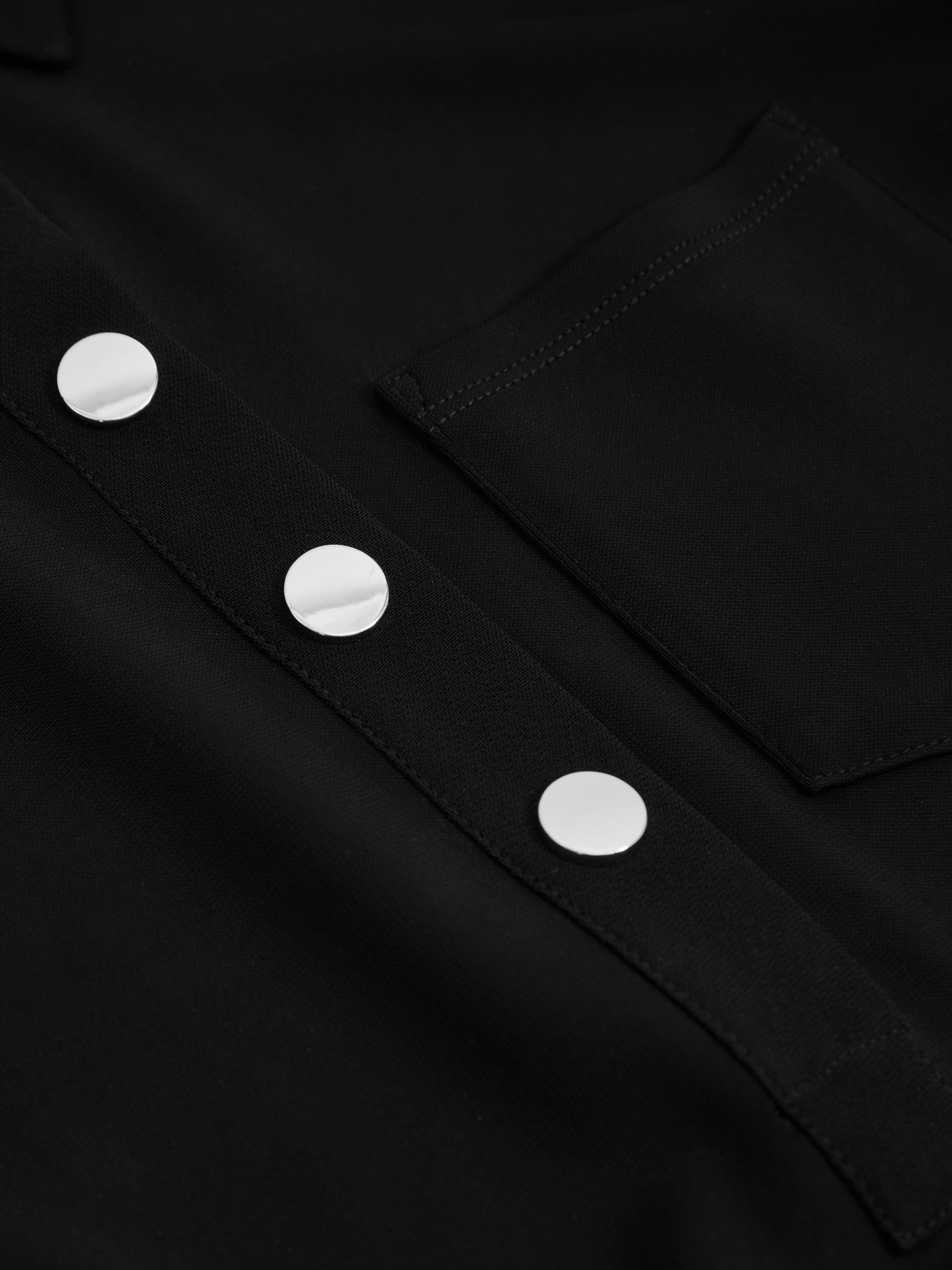 Rosina Black Jersey Polo Maxi Dress