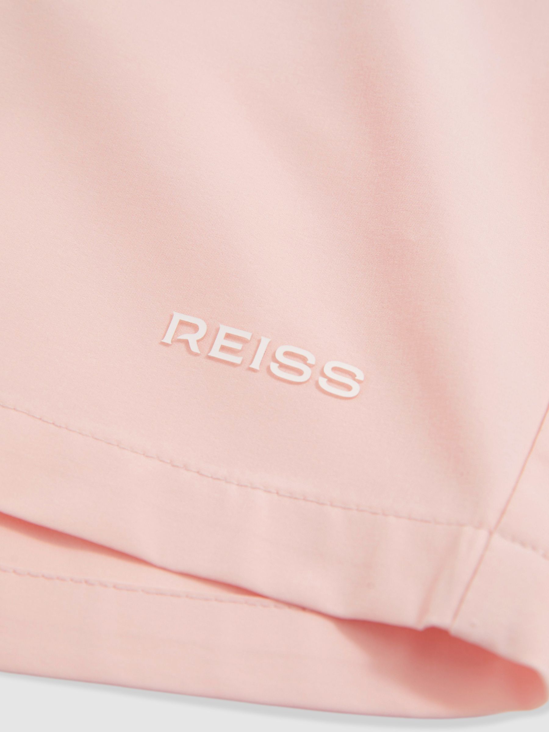 Logo Print Swim Shorts in Pink