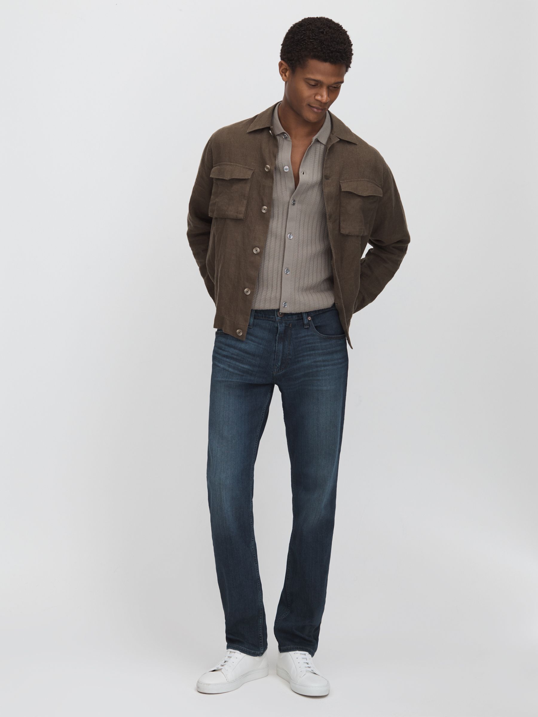 Paige Straight Leg Jeans in Rodriguez