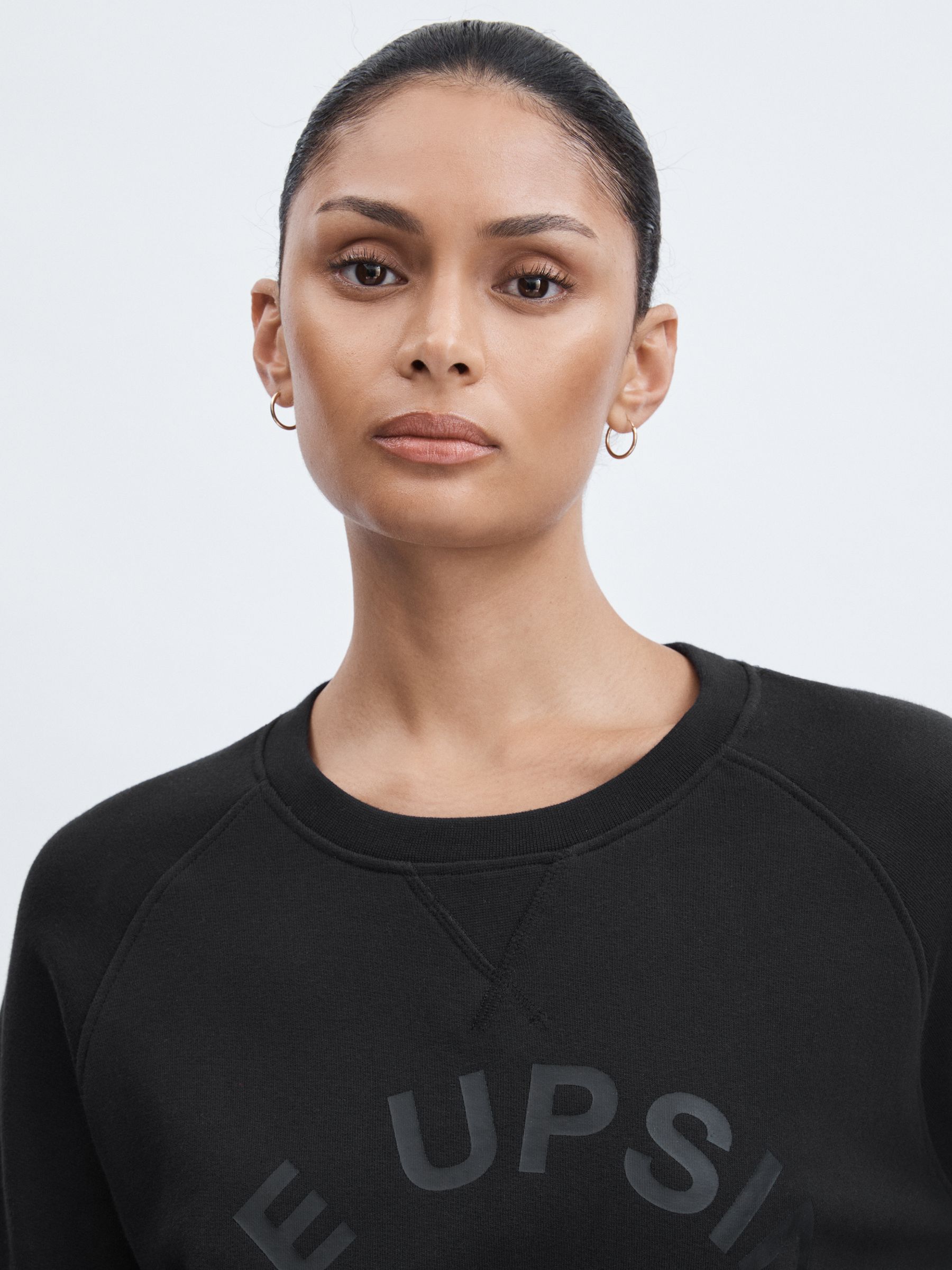 The Upside Cotton Logo Sweatshirt in Black