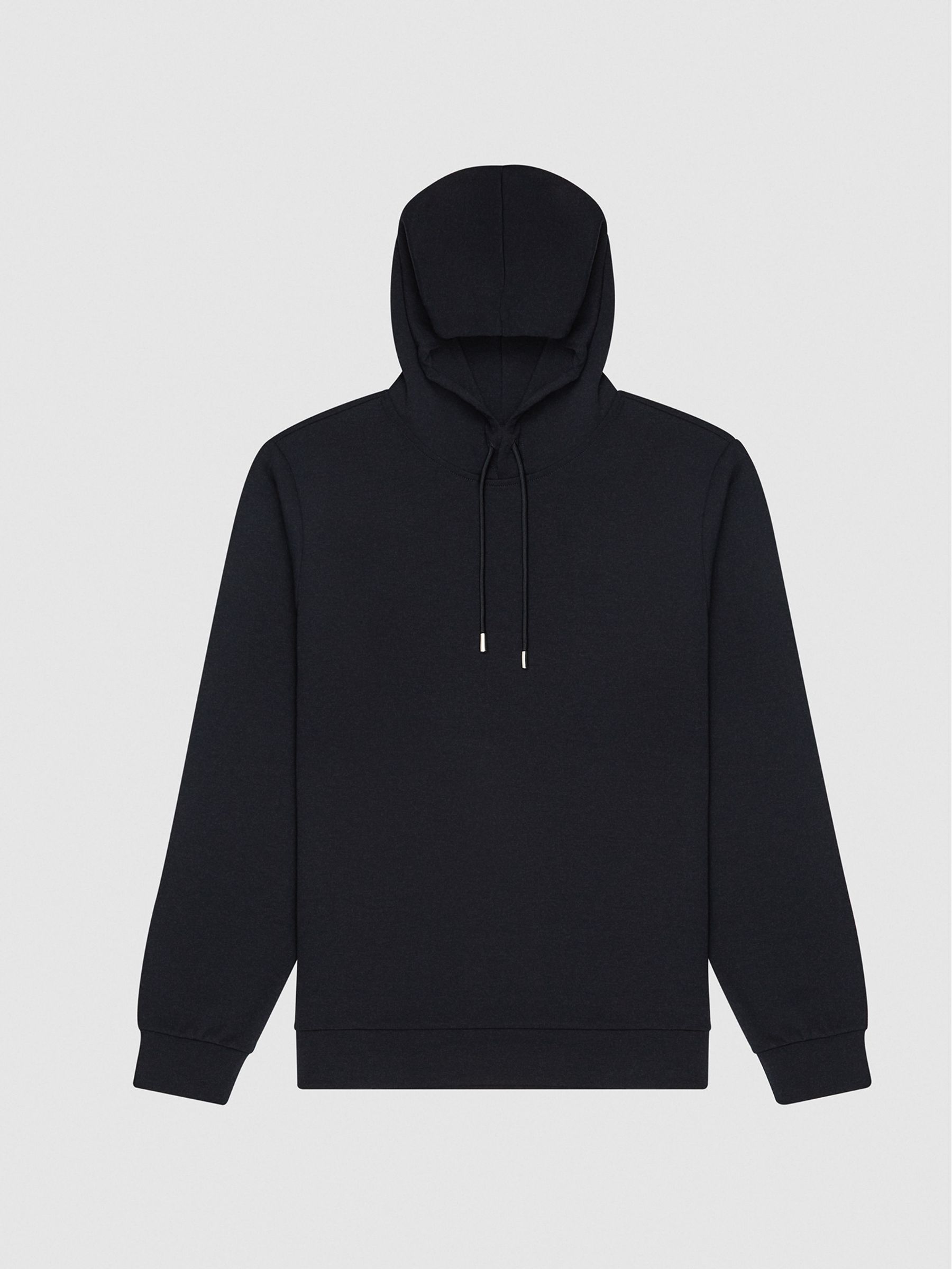 Neoprene Loungewear Hoodie in Navy