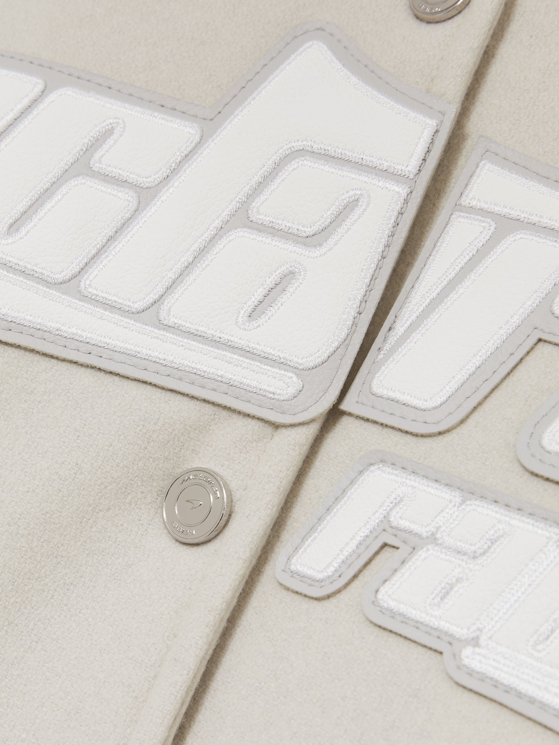 McLaren F1 Team Bomber Jacket in Off White