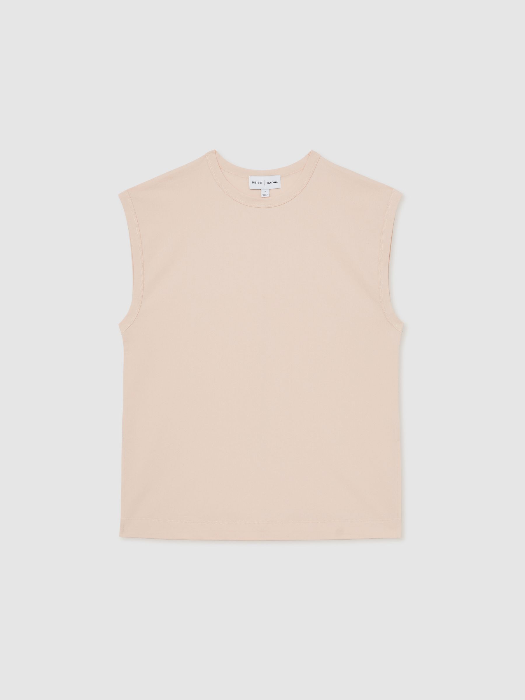 Reiss | Les 100 Ciels Oversize Vest in Peach