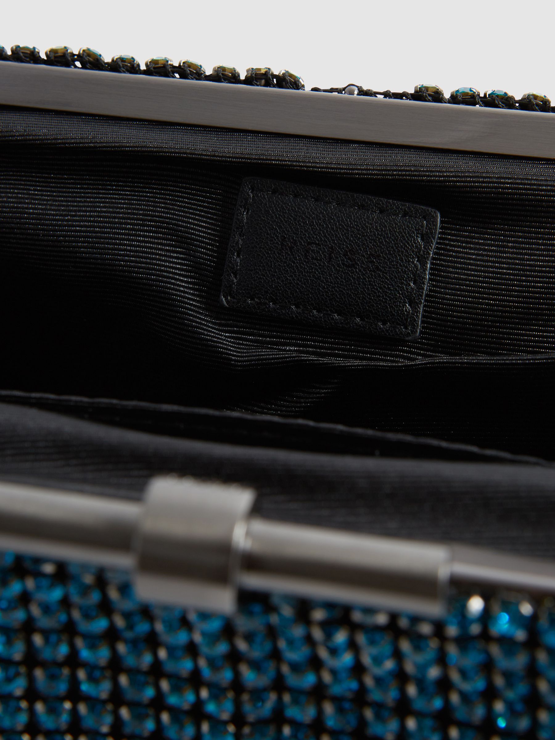 Embellished Clutch Bag in Teal