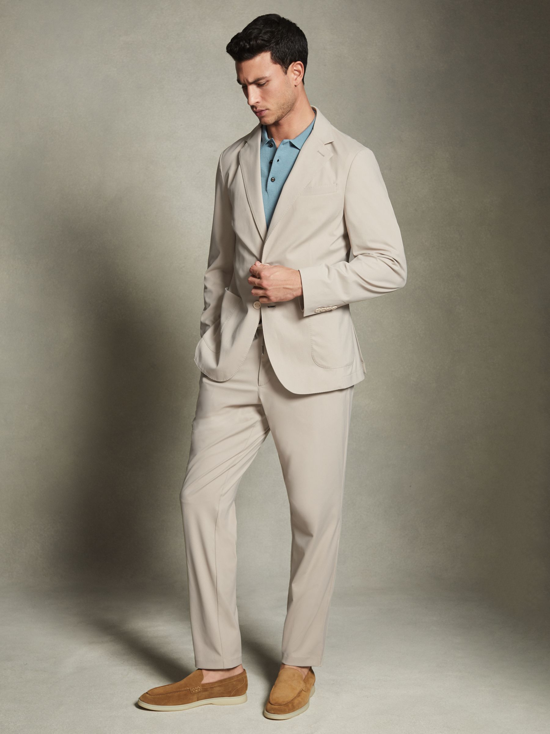 McLaren F1 Technical Single Breasted Blazer in Stone