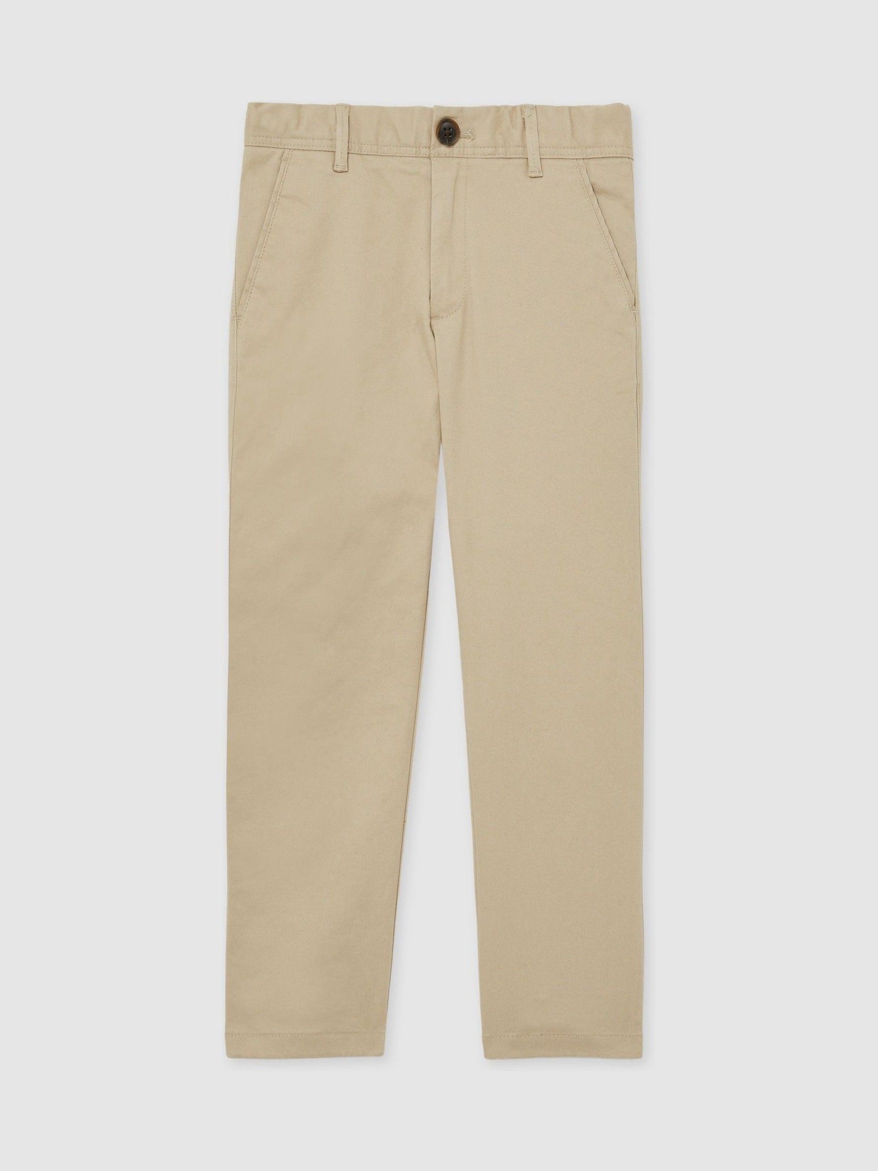 3-9 yrs Slim Fit Casual Chinos in Stone