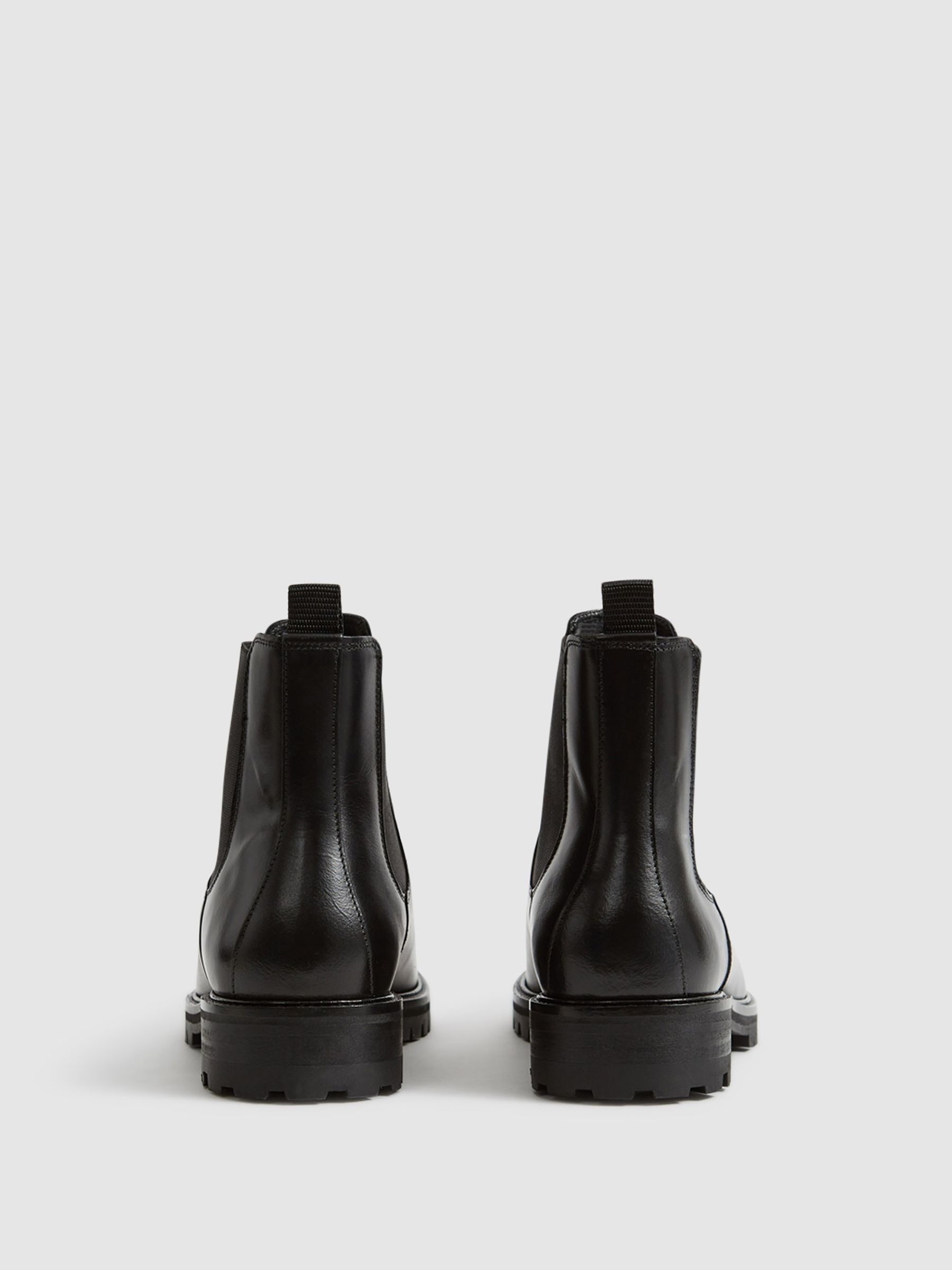 Leather Chelsea Boots in Black