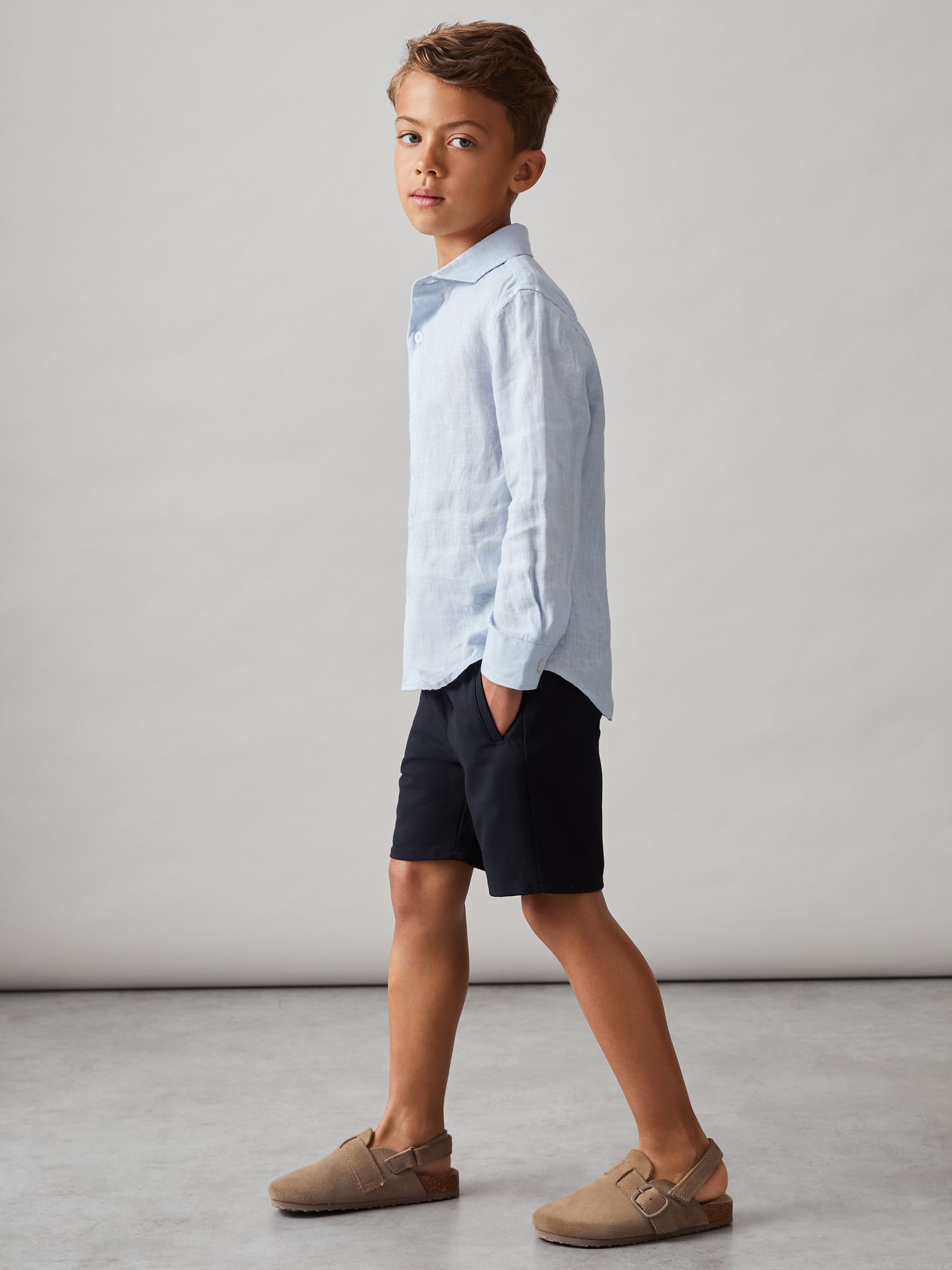 9-13 yrs Relaxed Drawstring Shorts in Navy