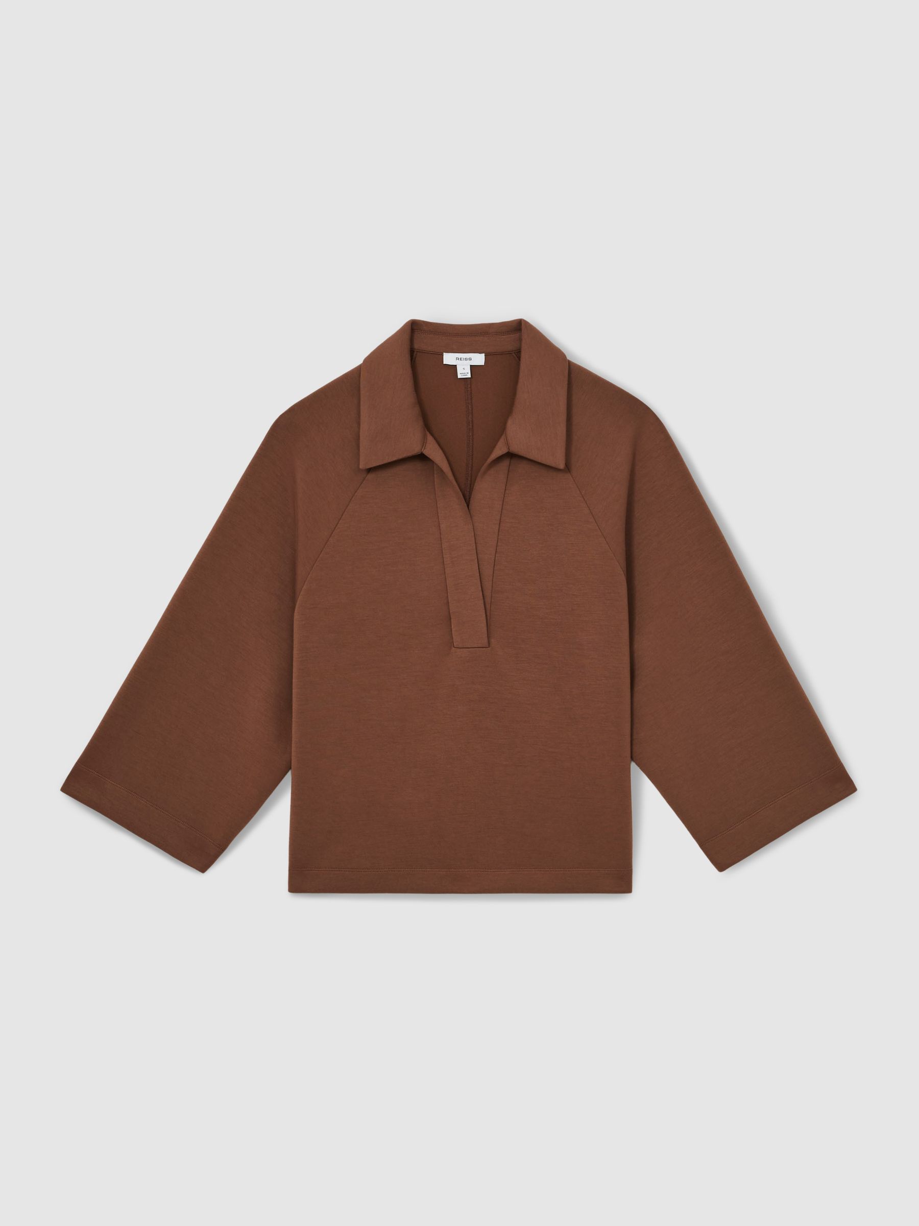 Modal-Blend Jersey Sweatshirt in Toffee Brown