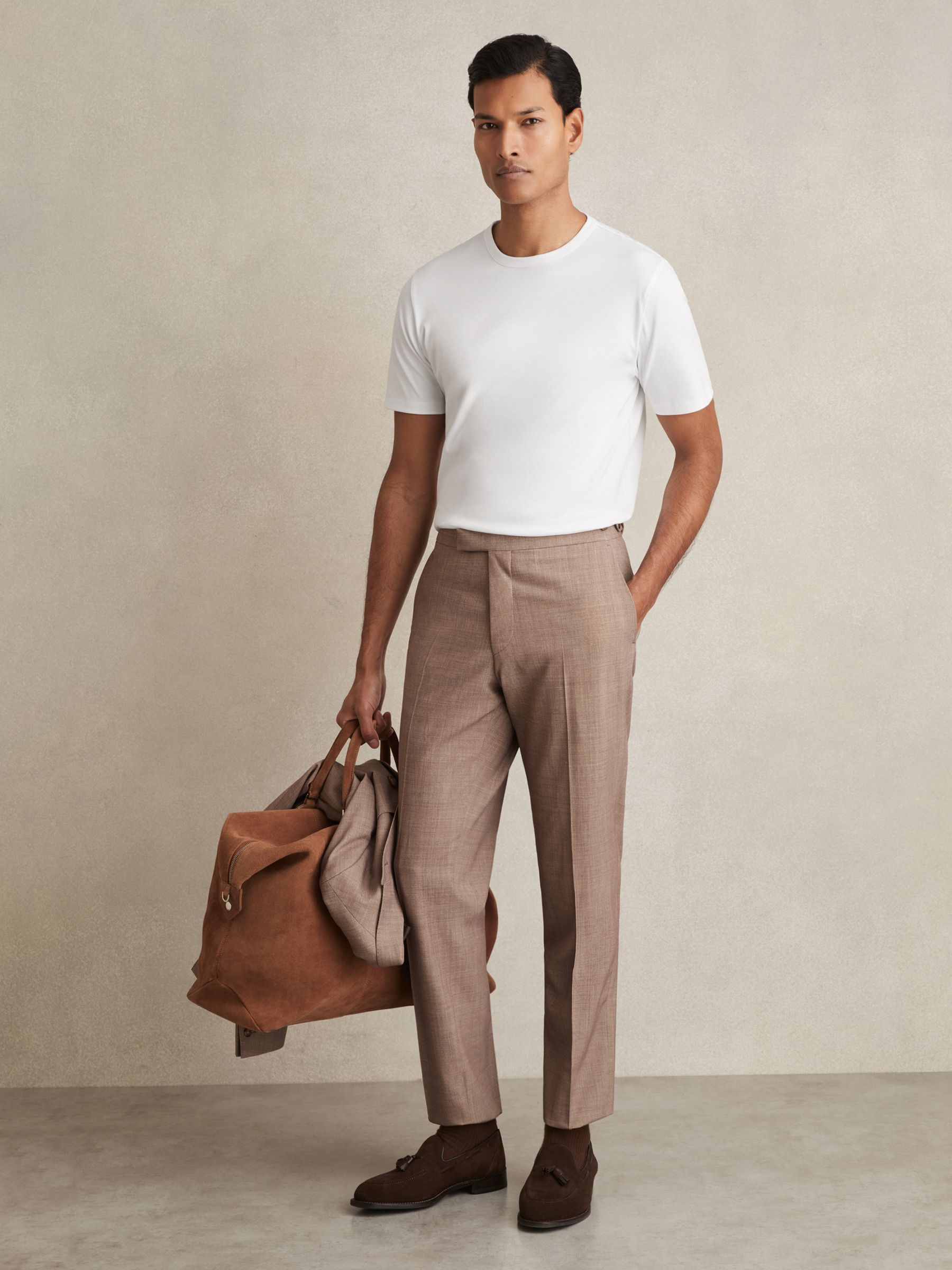 Airwater-Cotton Crew-Neck T-Shirt in White