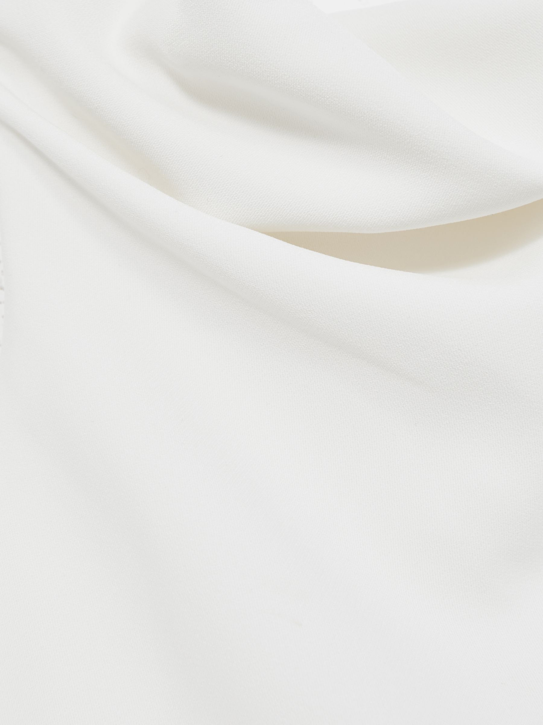 9-13 yrs High-Neck Drape Back Dress in Ivory