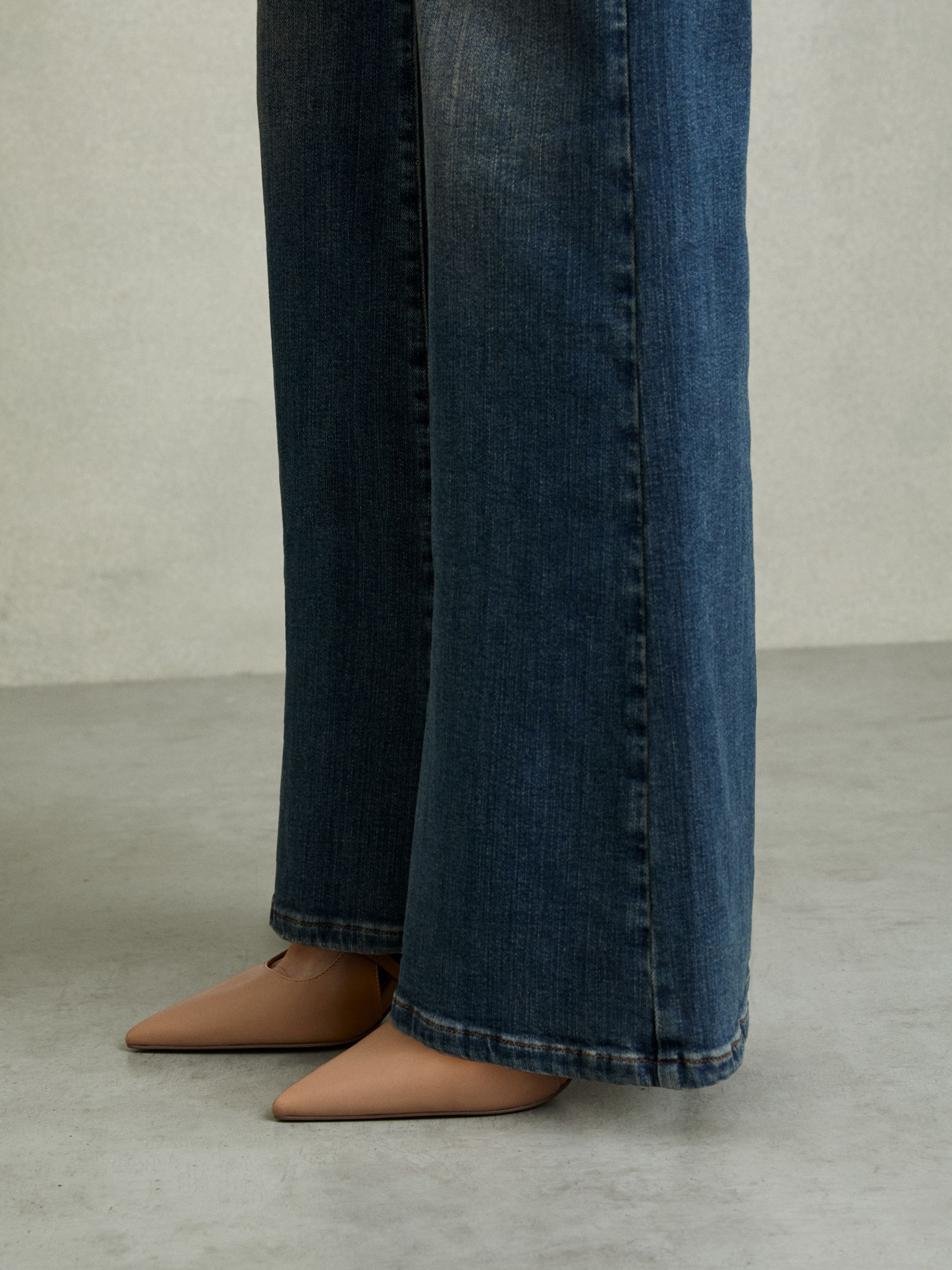 Leather Buckle-Strap Court Shoes in Neutral