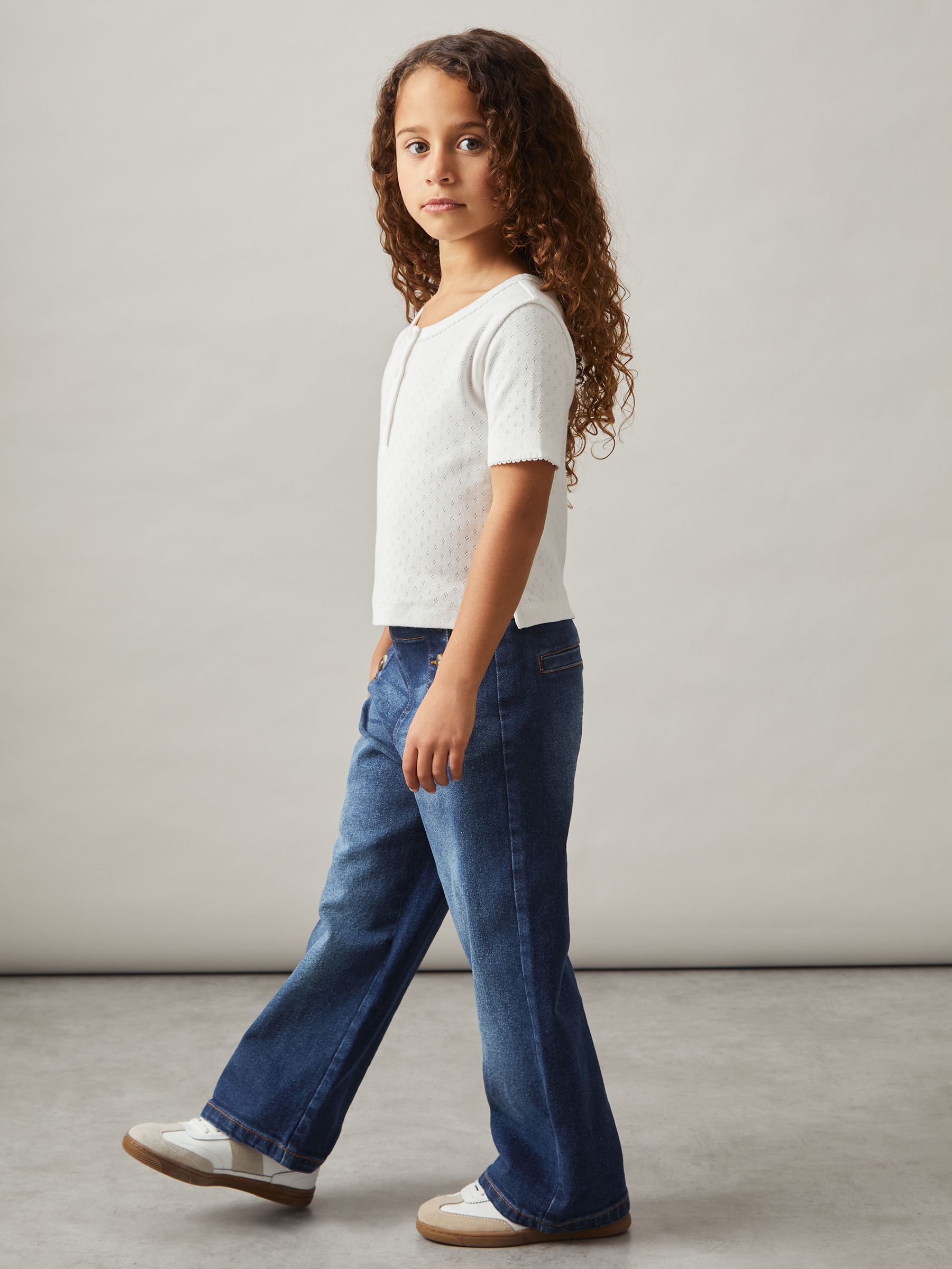 13-14 yrs Straight-Leg Sailor Jeans in Blue