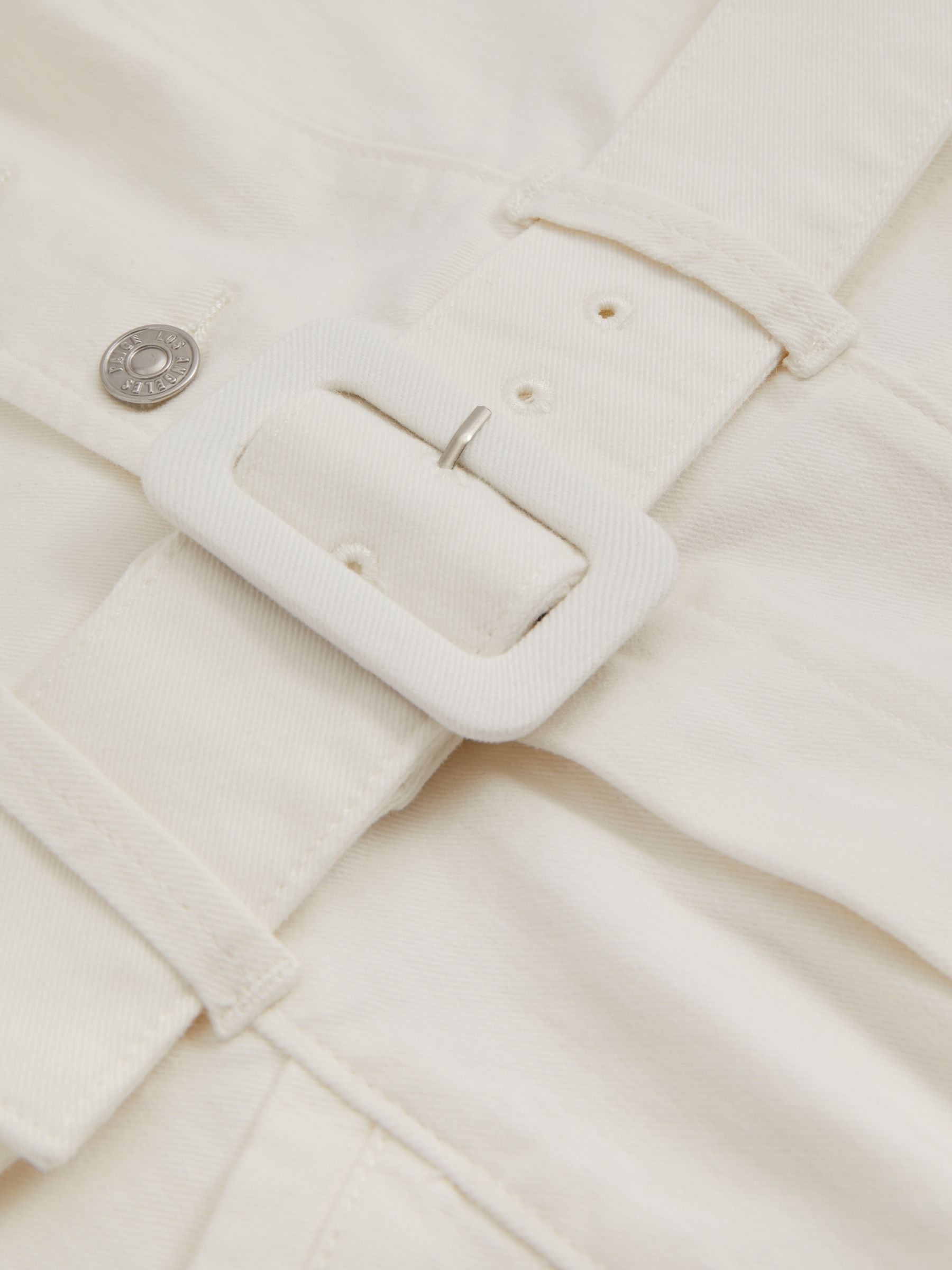 Paige Denim Jumpsuit in Ecru