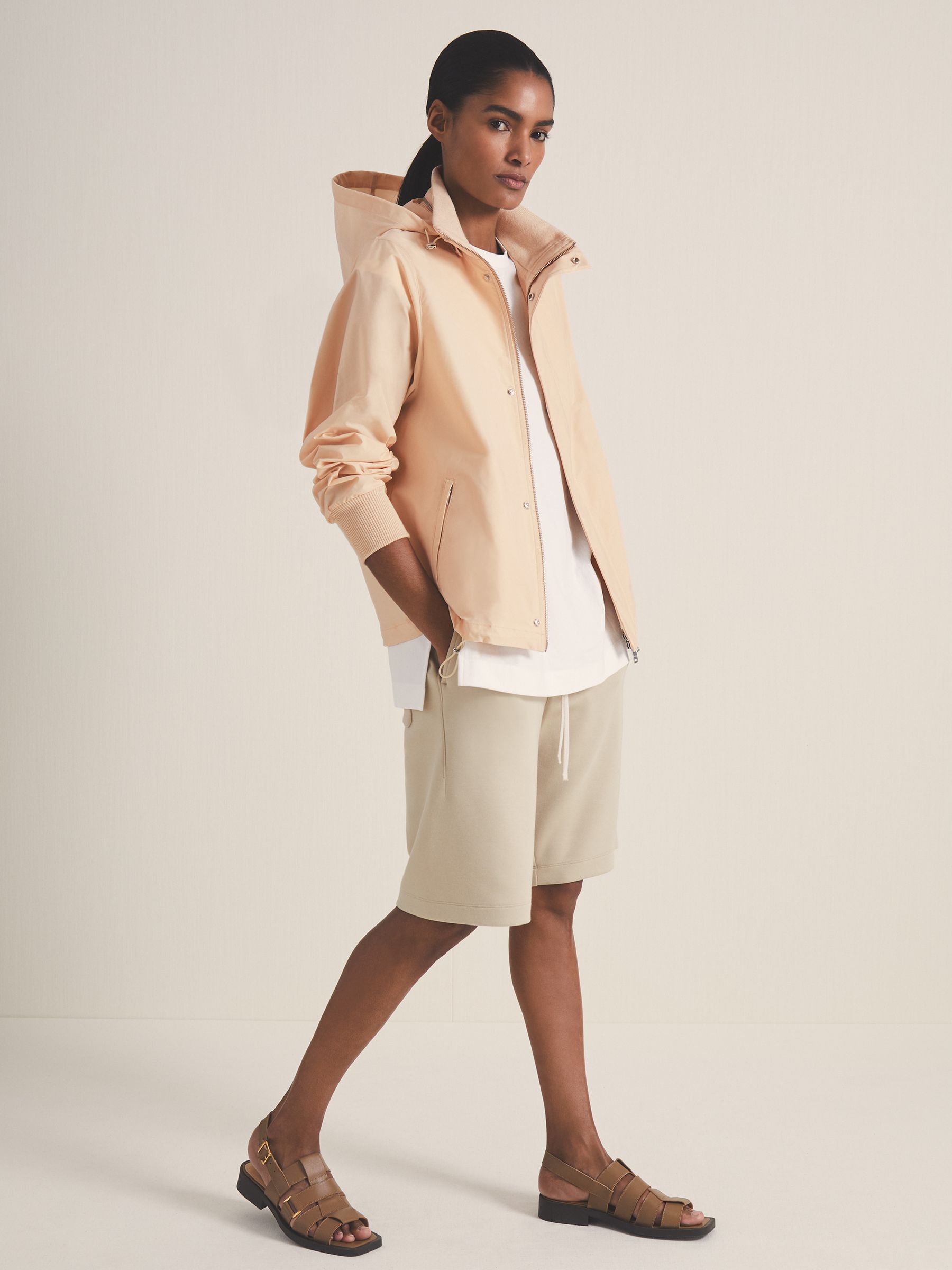 Reiss | Les 100 Ciels Technical Jacket in Neutral