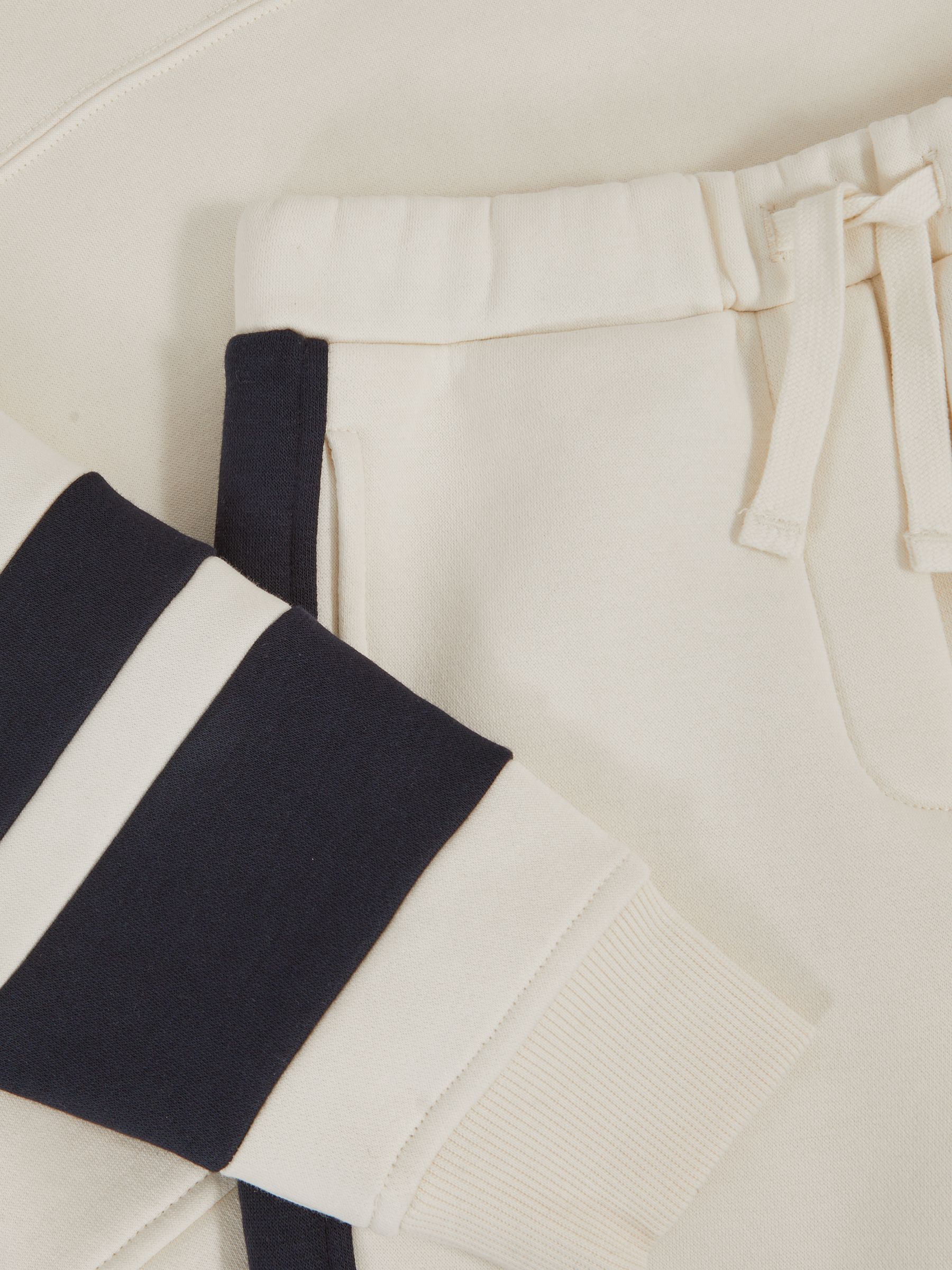 13-14 yrs Cotton-Blend Joggers and Hoodie Set in Ecru