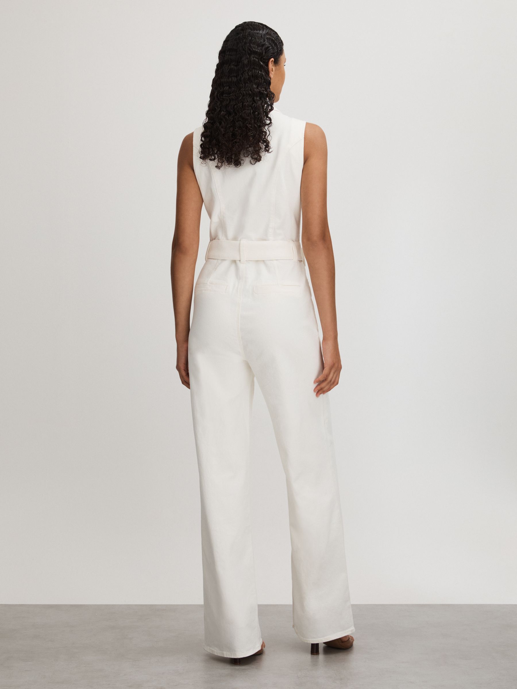 Paige Denim Jumpsuit in Ecru