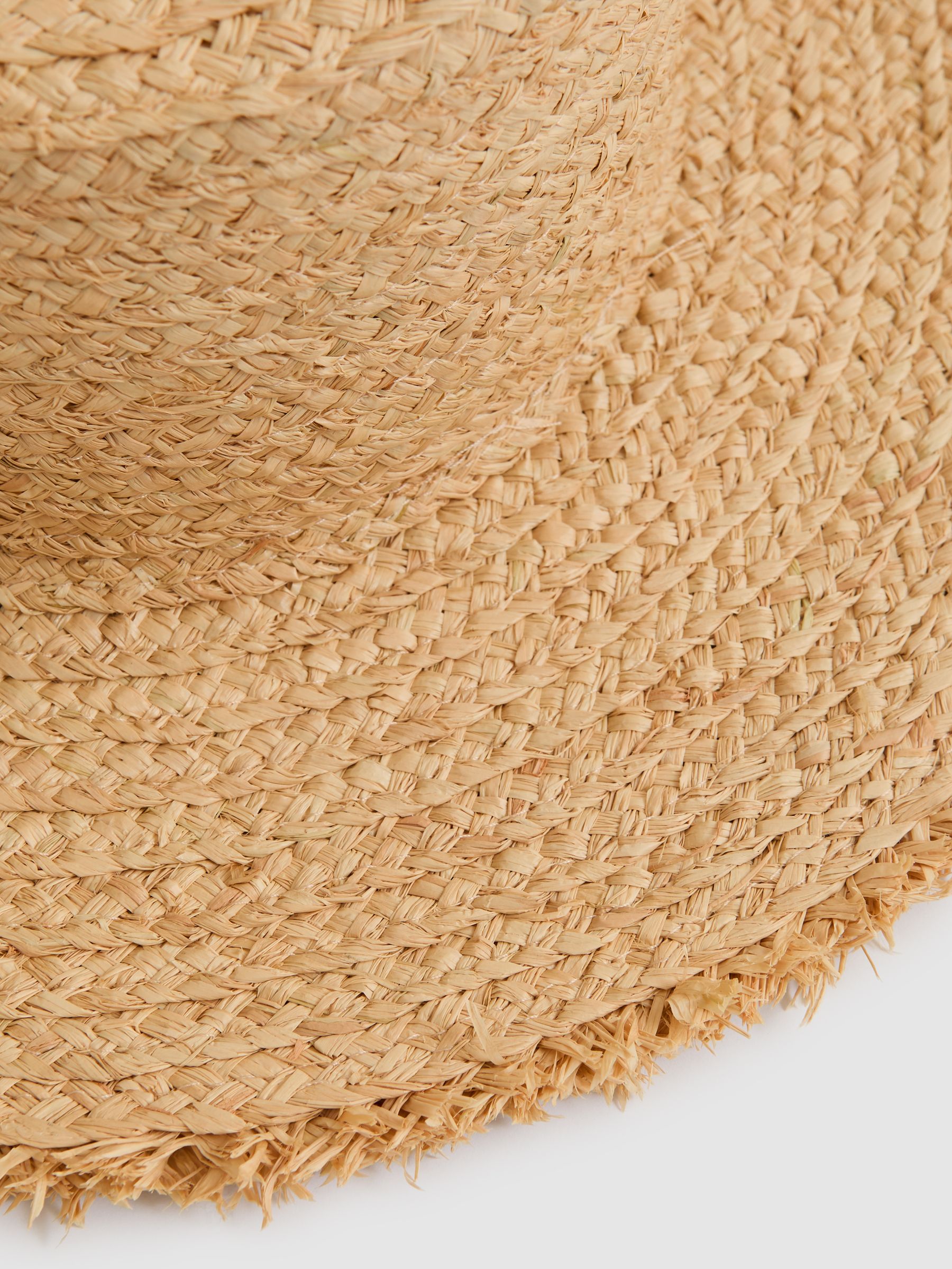 Straw Boater Hat in Natural