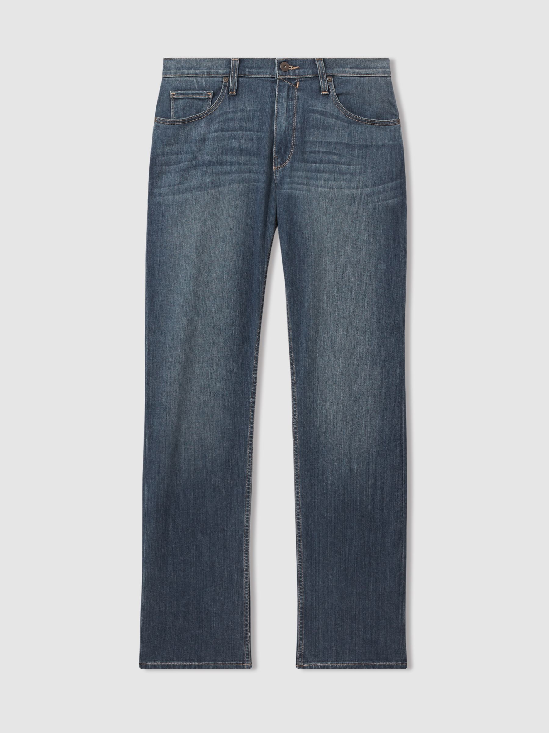 Paige Straight Leg Jeans in Birch Blue