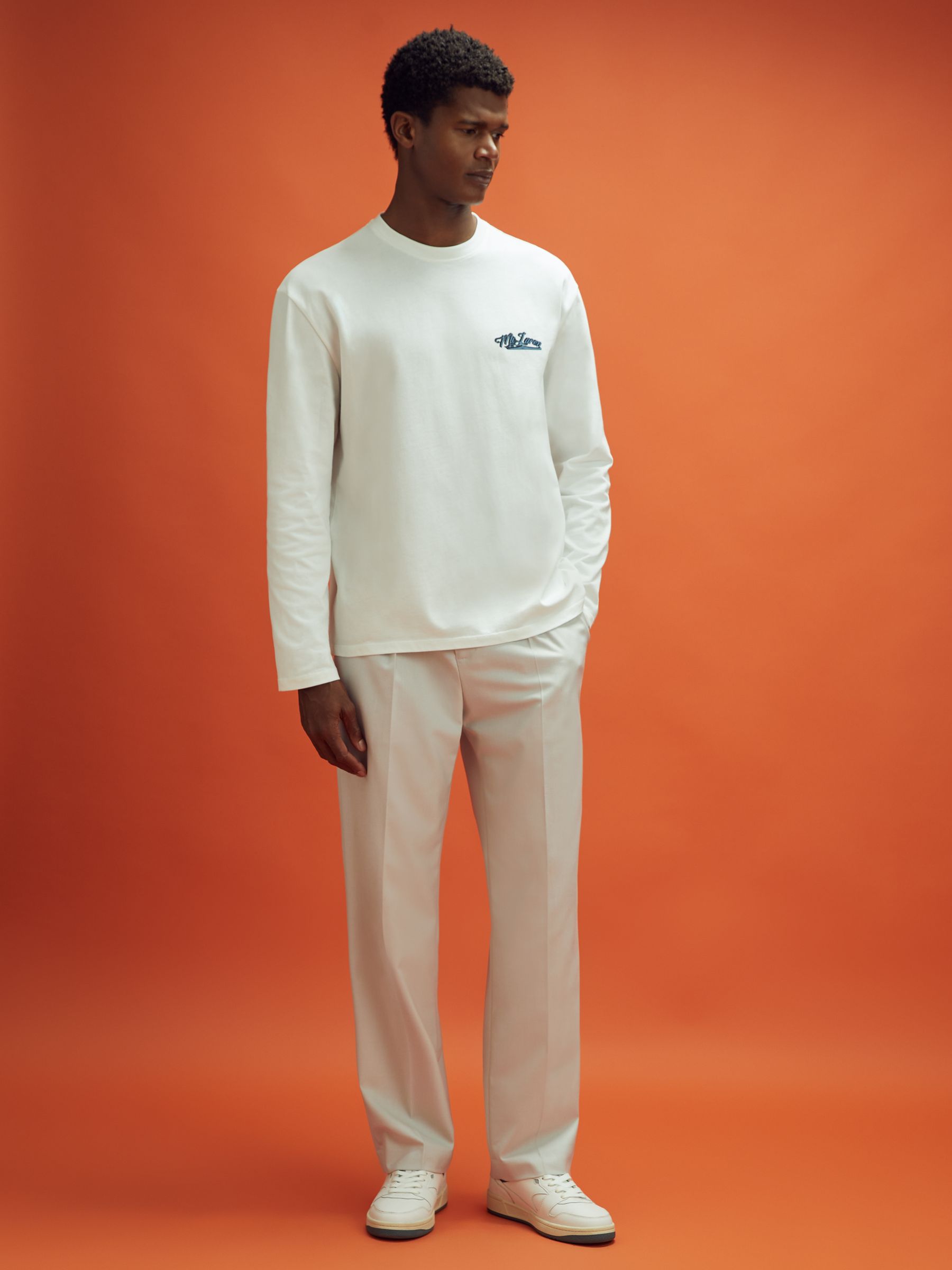 McLaren F1 Relaxed Twill Trousers in Stone