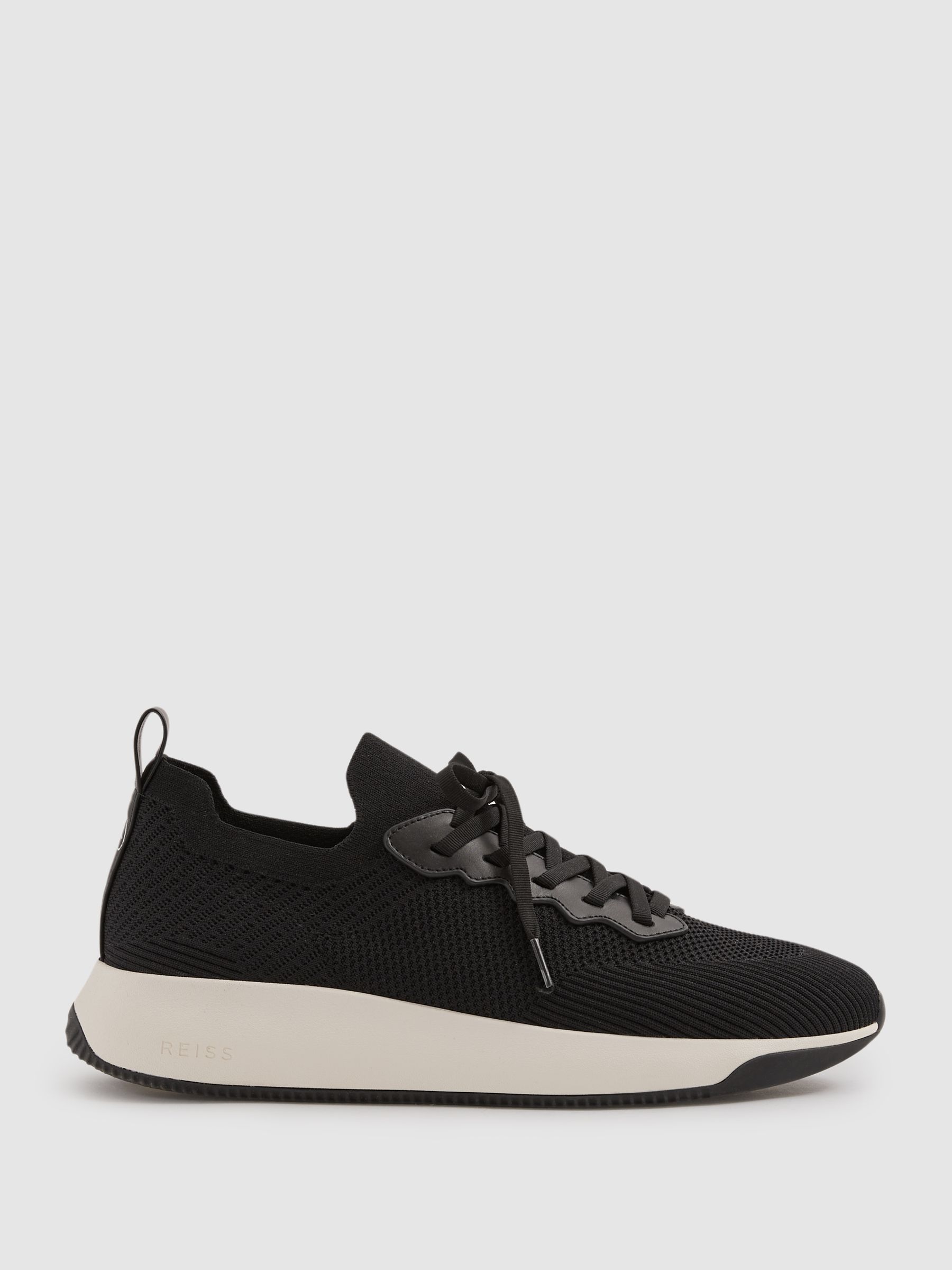 Hybrid Knit Trainers in Black