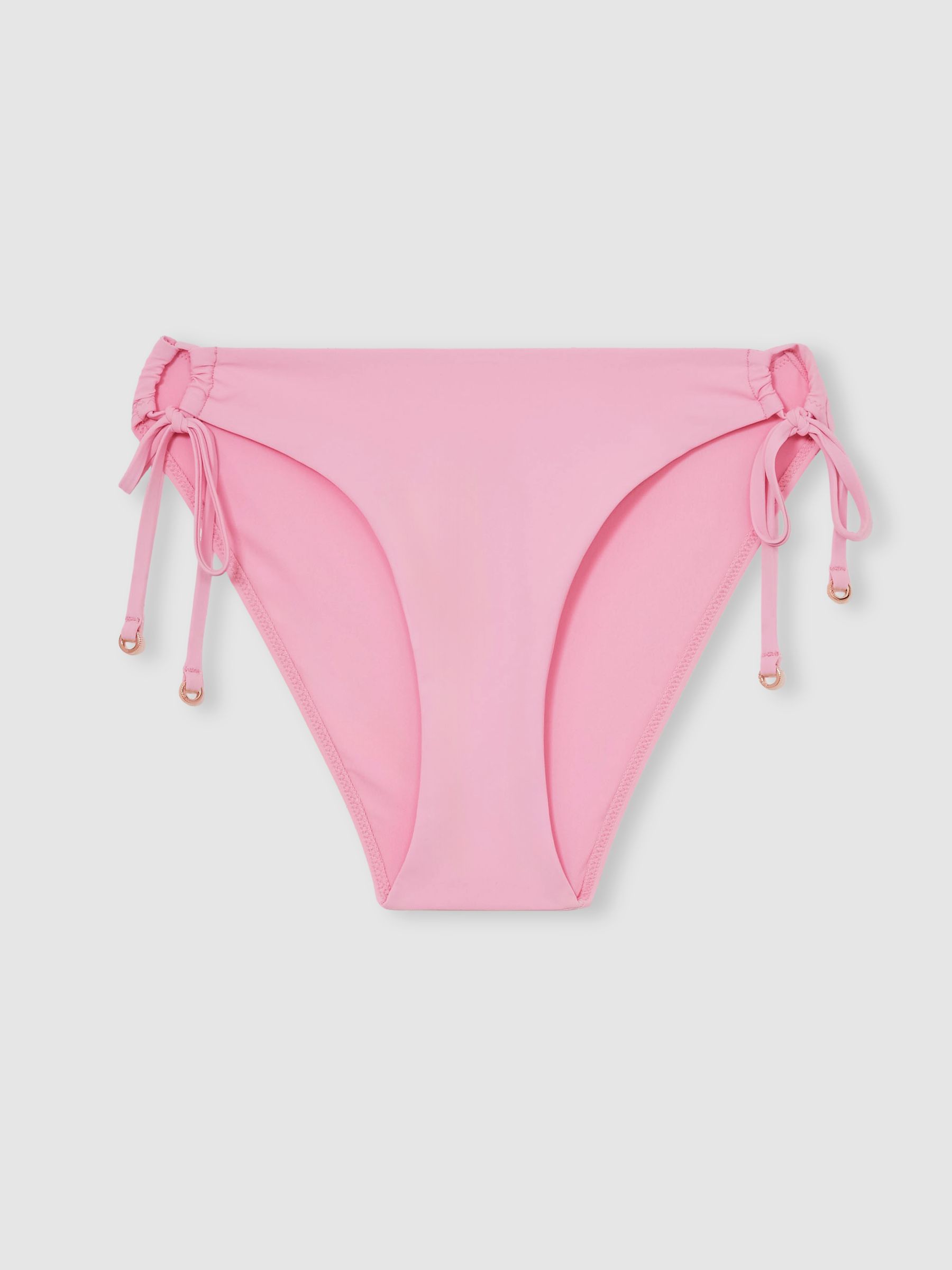 Side Tie Bikini Bottoms in Pink