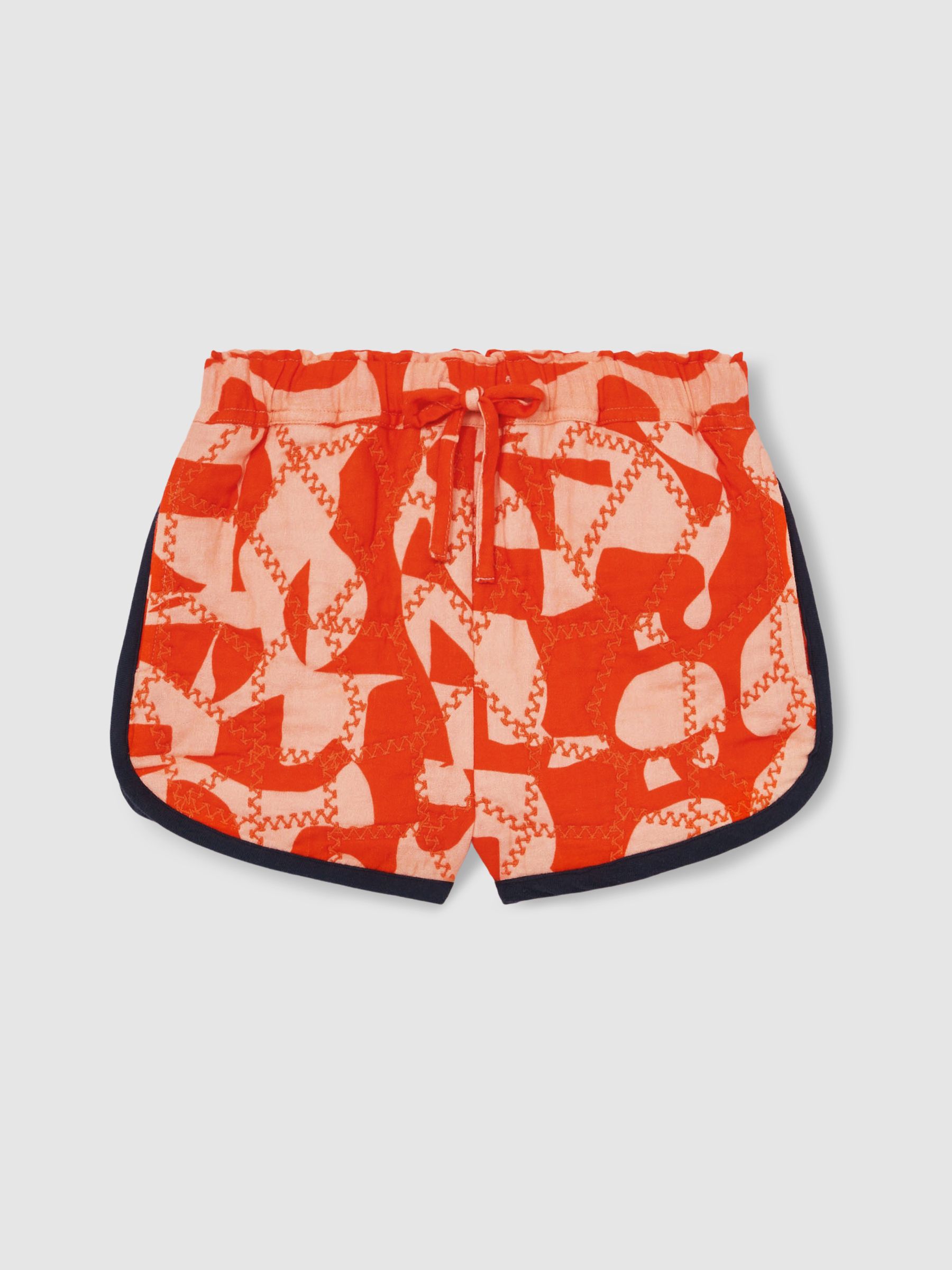 9-13 yrs Cotton Graphic-Print Quilted Shorts in Multi