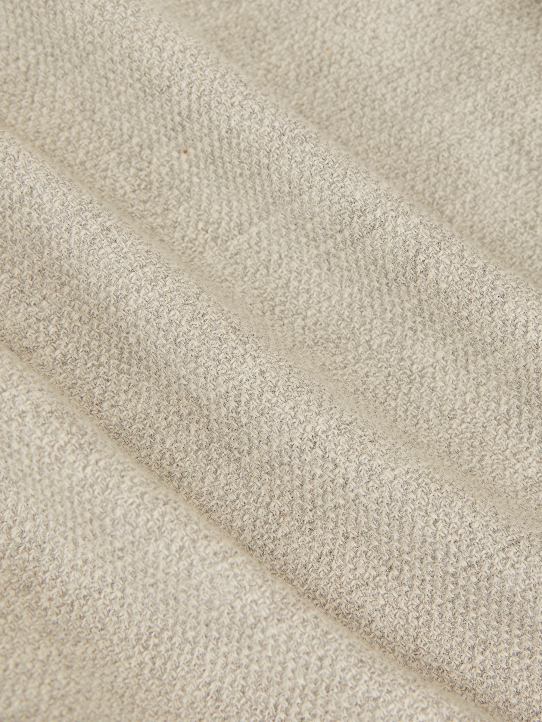 Slim Fit Single Breasted Blazer with Cotton in Soft Grey