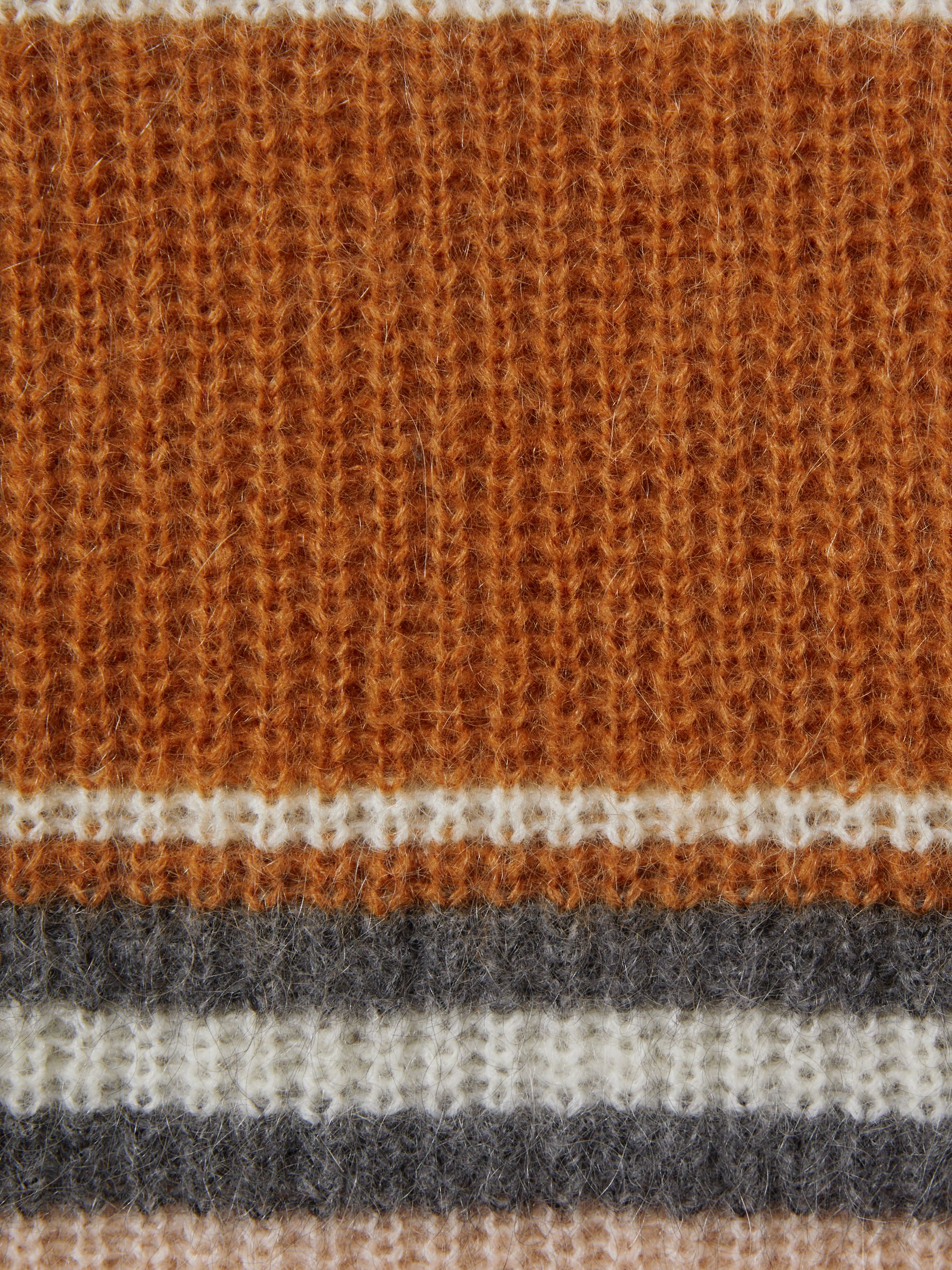 Colourblock Striped Jumper in Pink