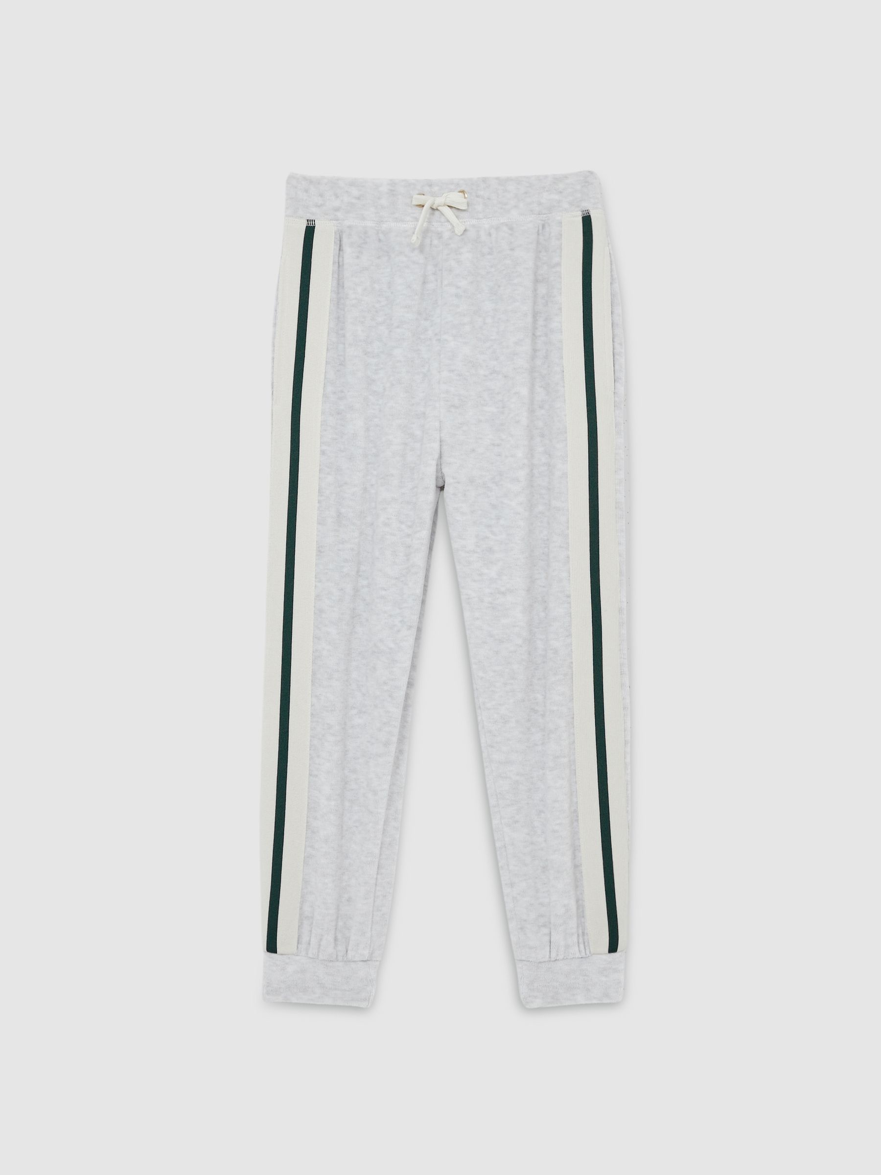 9-13 yrs Velour Side-Stripe Tracksuit Joggers in Grey